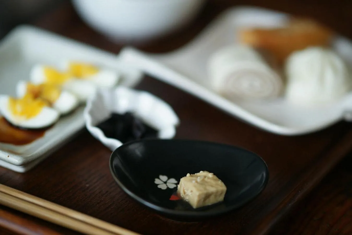 Asian breakfast in Pure-Land Villa