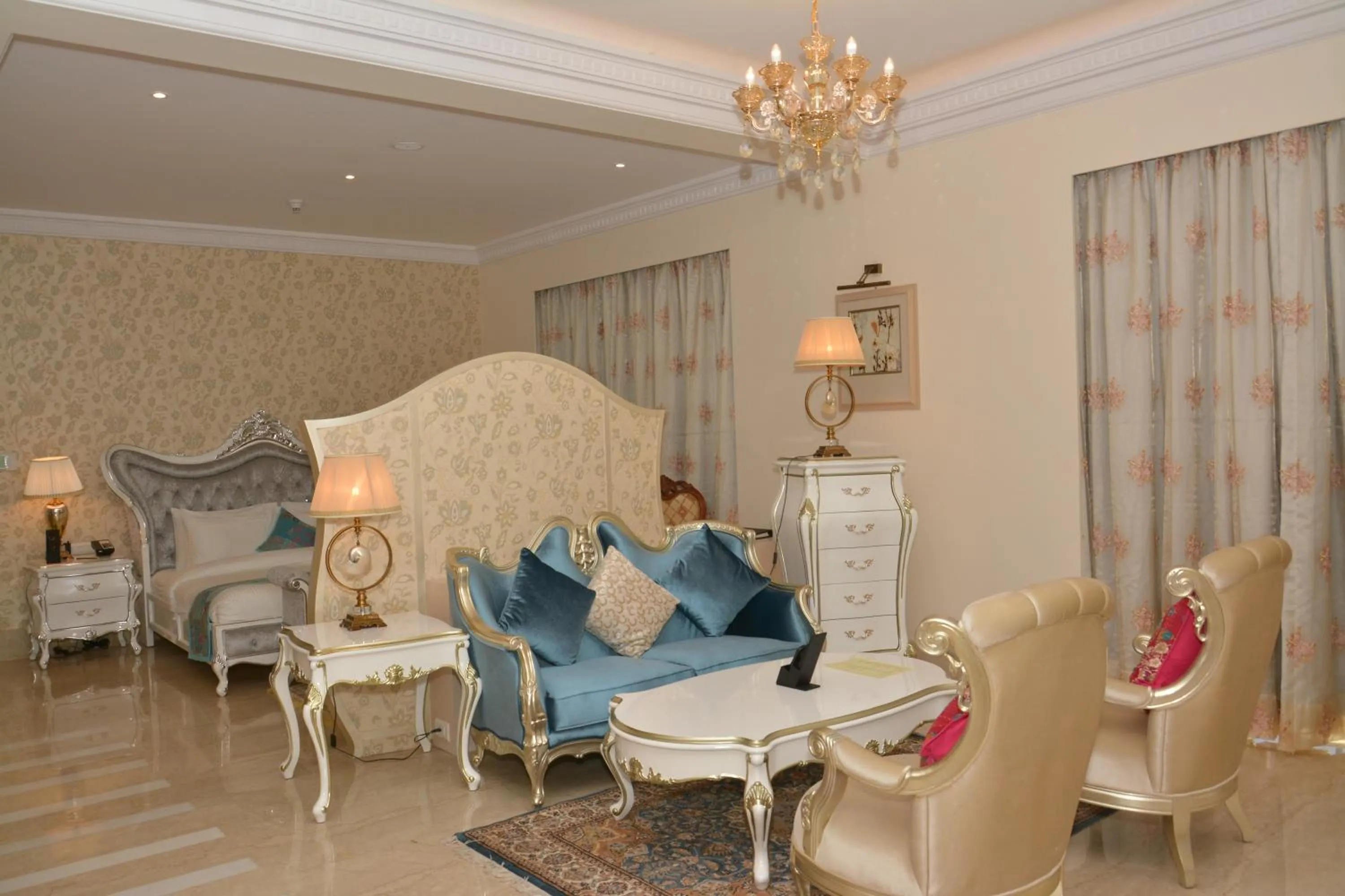 Living room in Indana Palace Jaipur