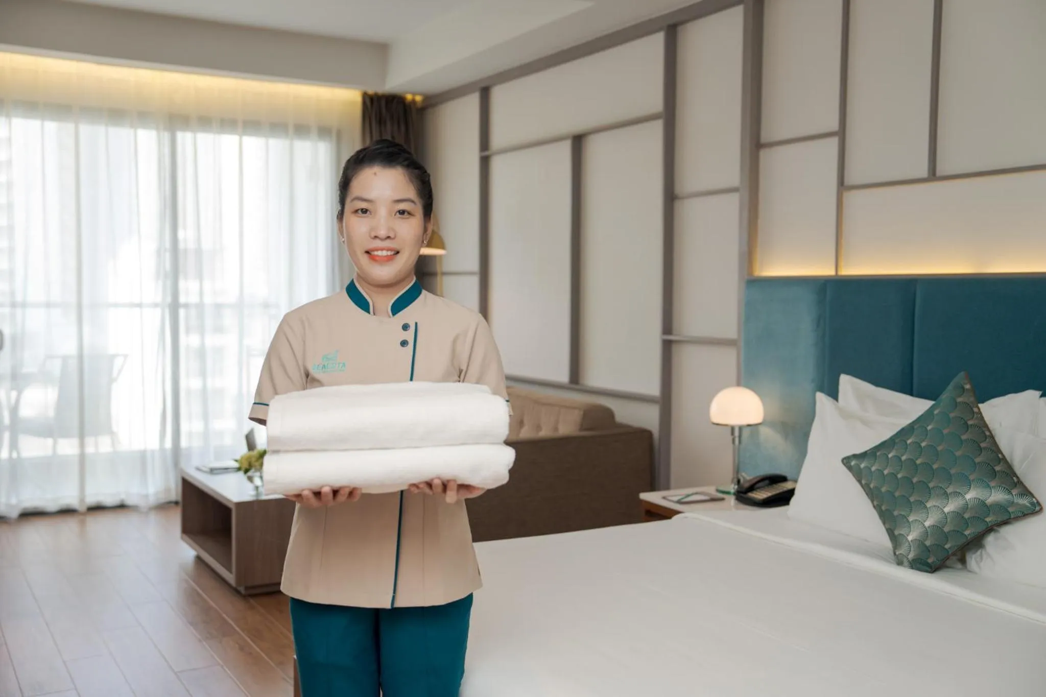 Staff, Bed in Seaesta Nha Trang Hotel