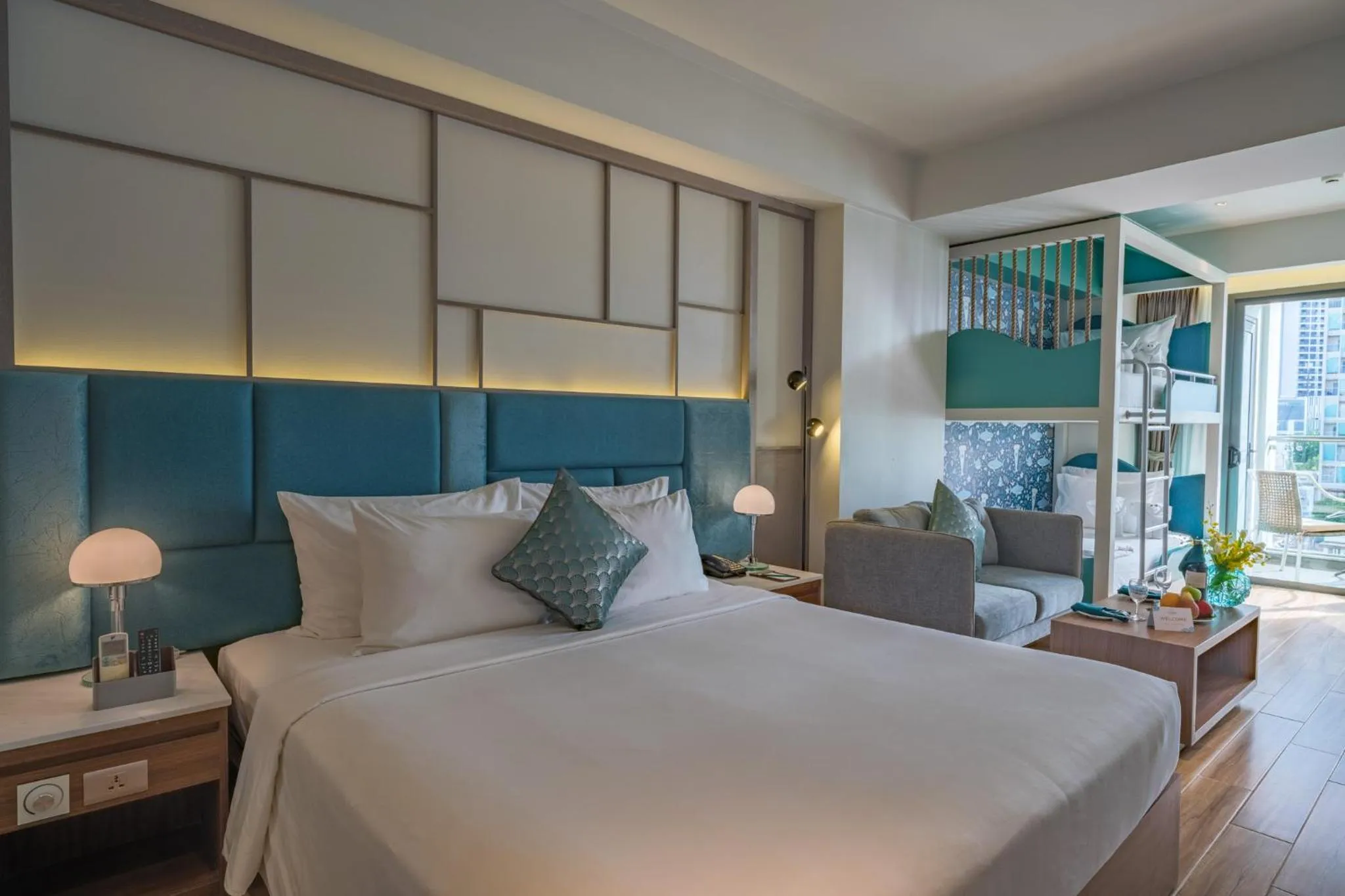 Photo of the whole room, Bed in Seaesta Nha Trang Hotel