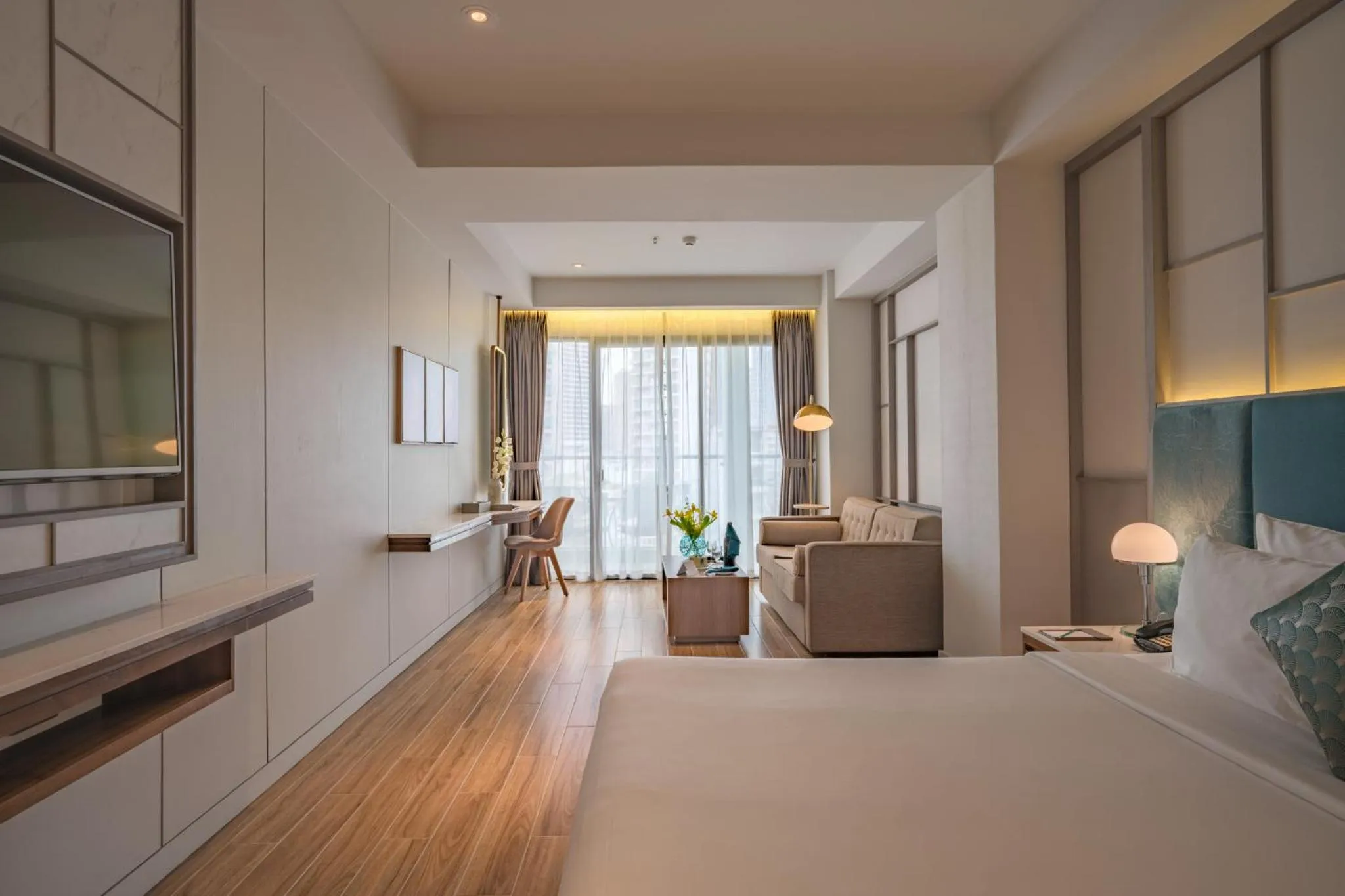 Photo of the whole room, Bed in Seaesta Nha Trang Hotel