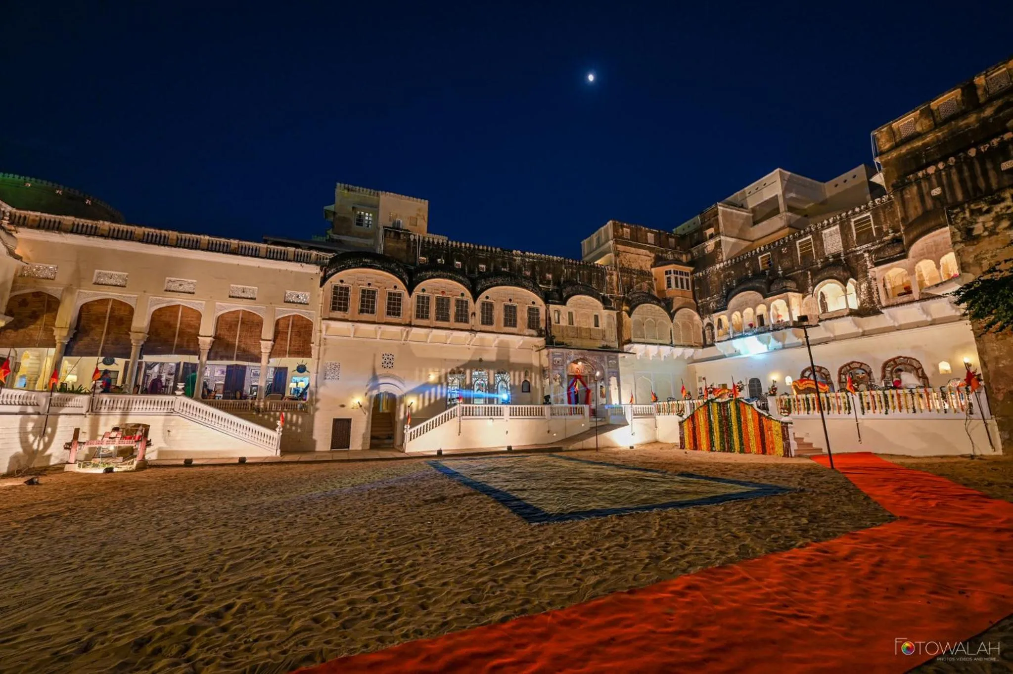Garden view in Hotel Castle Mandawa