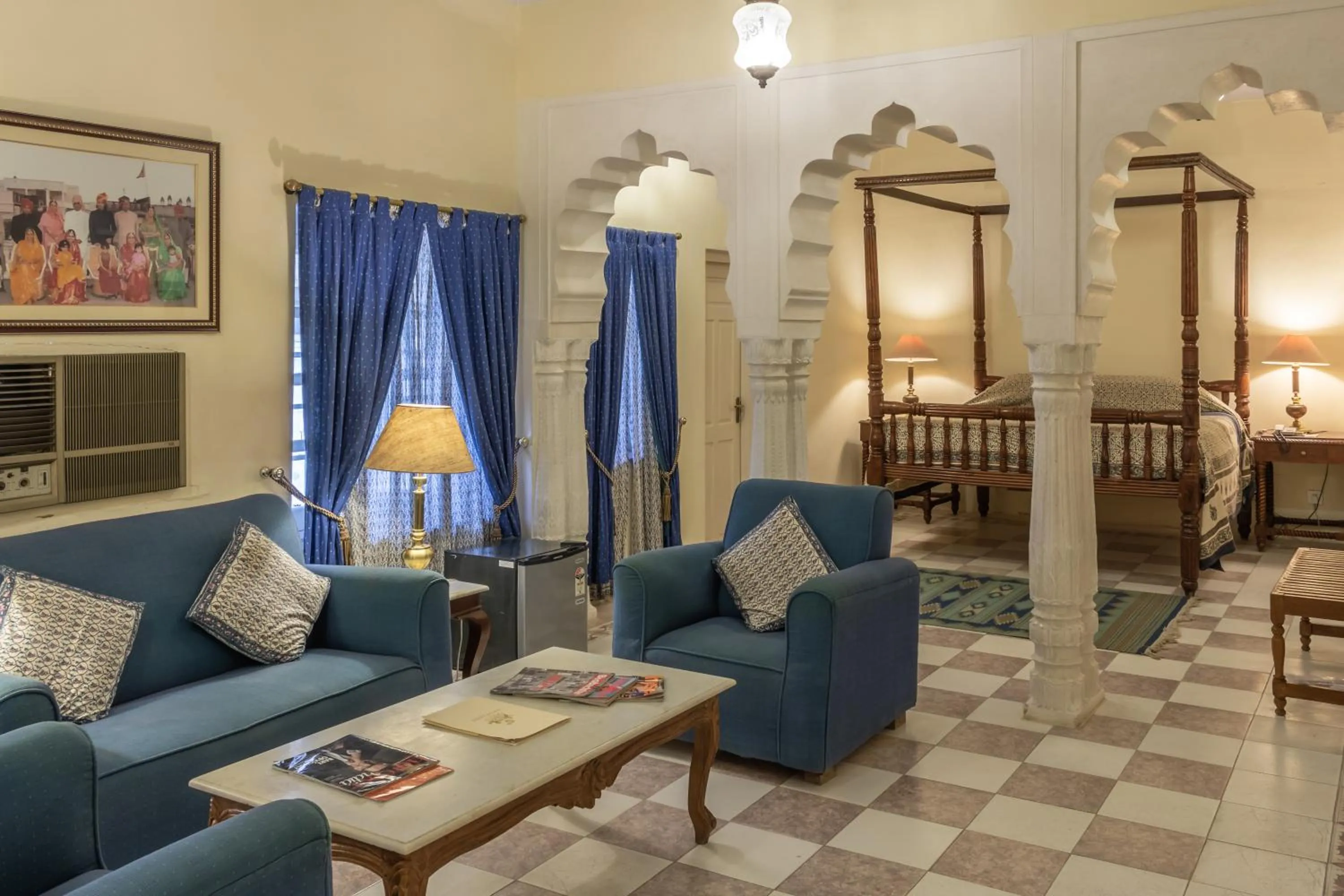 Seating area in Hotel Castle Mandawa