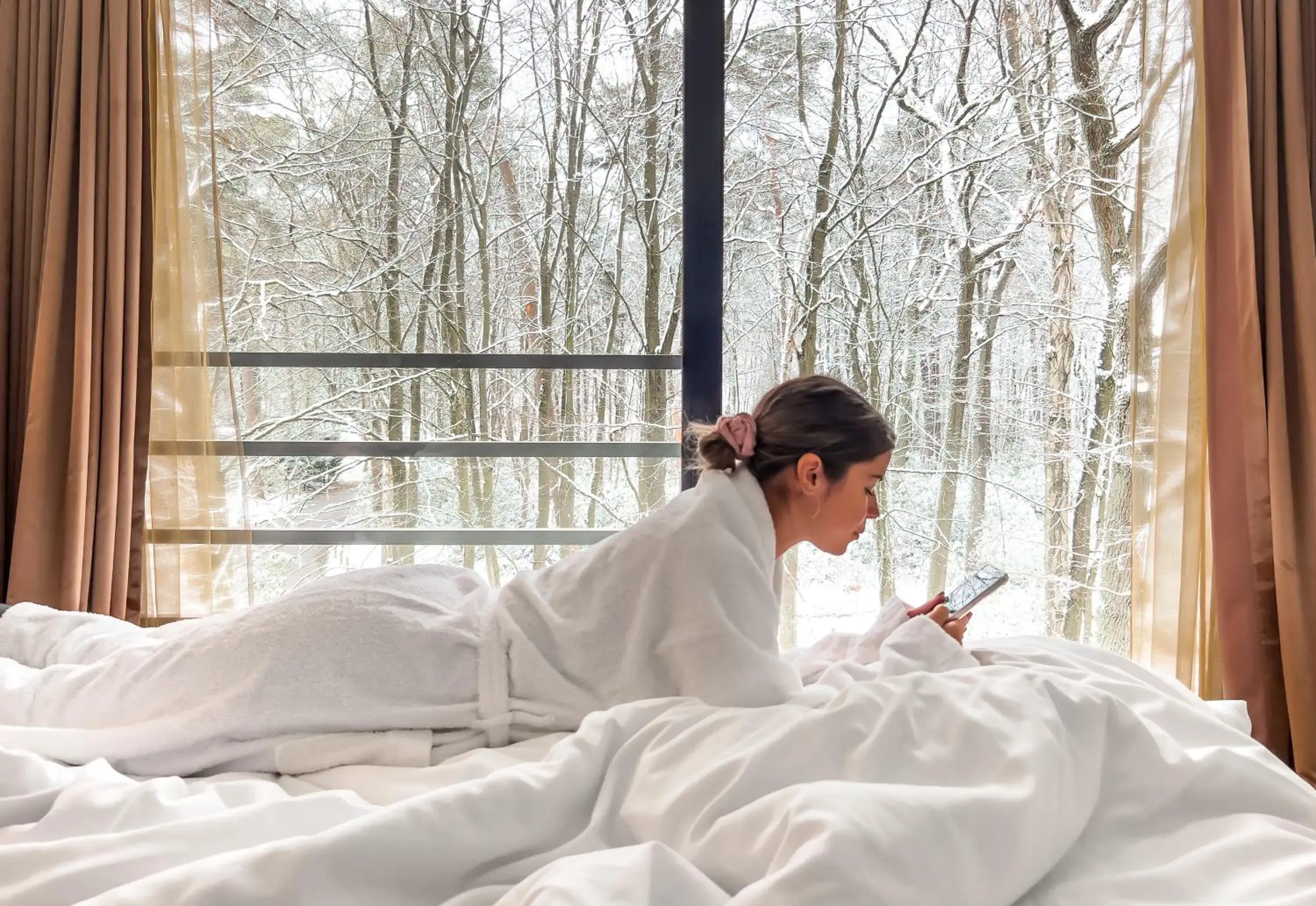 View (from property/room), Bed in Hotel Dolce La Hulpe Brussels View (from property/room), Bed in Hotel Dolce La Hulpe Brussels