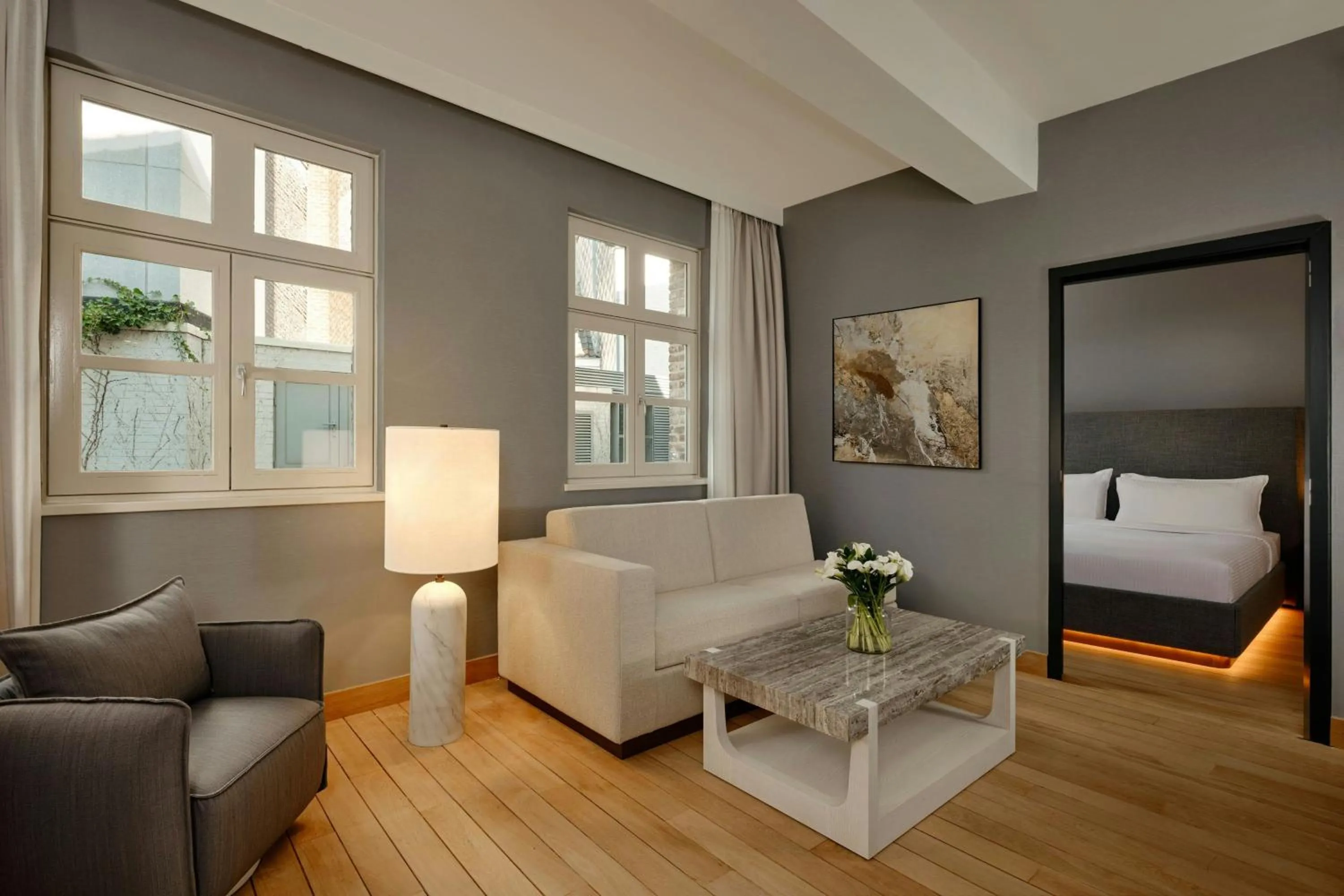 Bedroom, Bed in Ghent Marriott Hotel