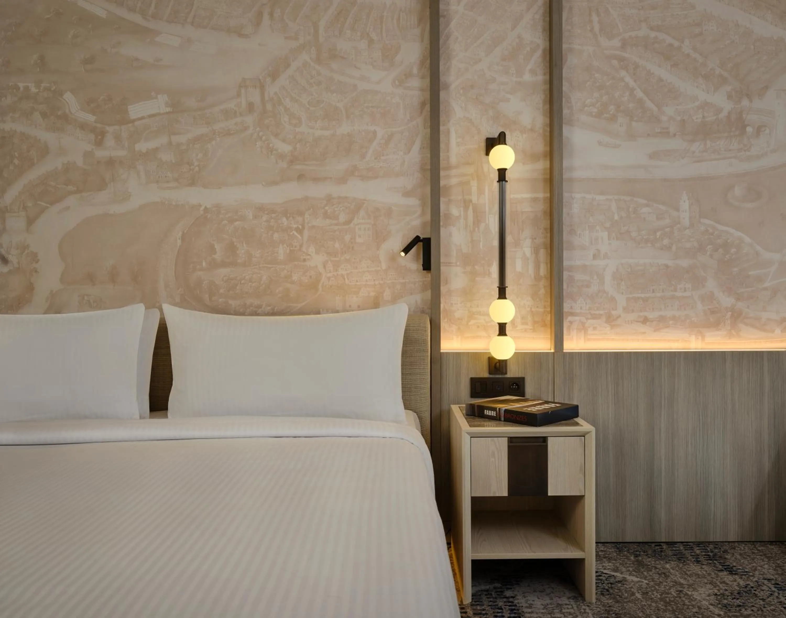 Bed in Ghent Marriott Hotel