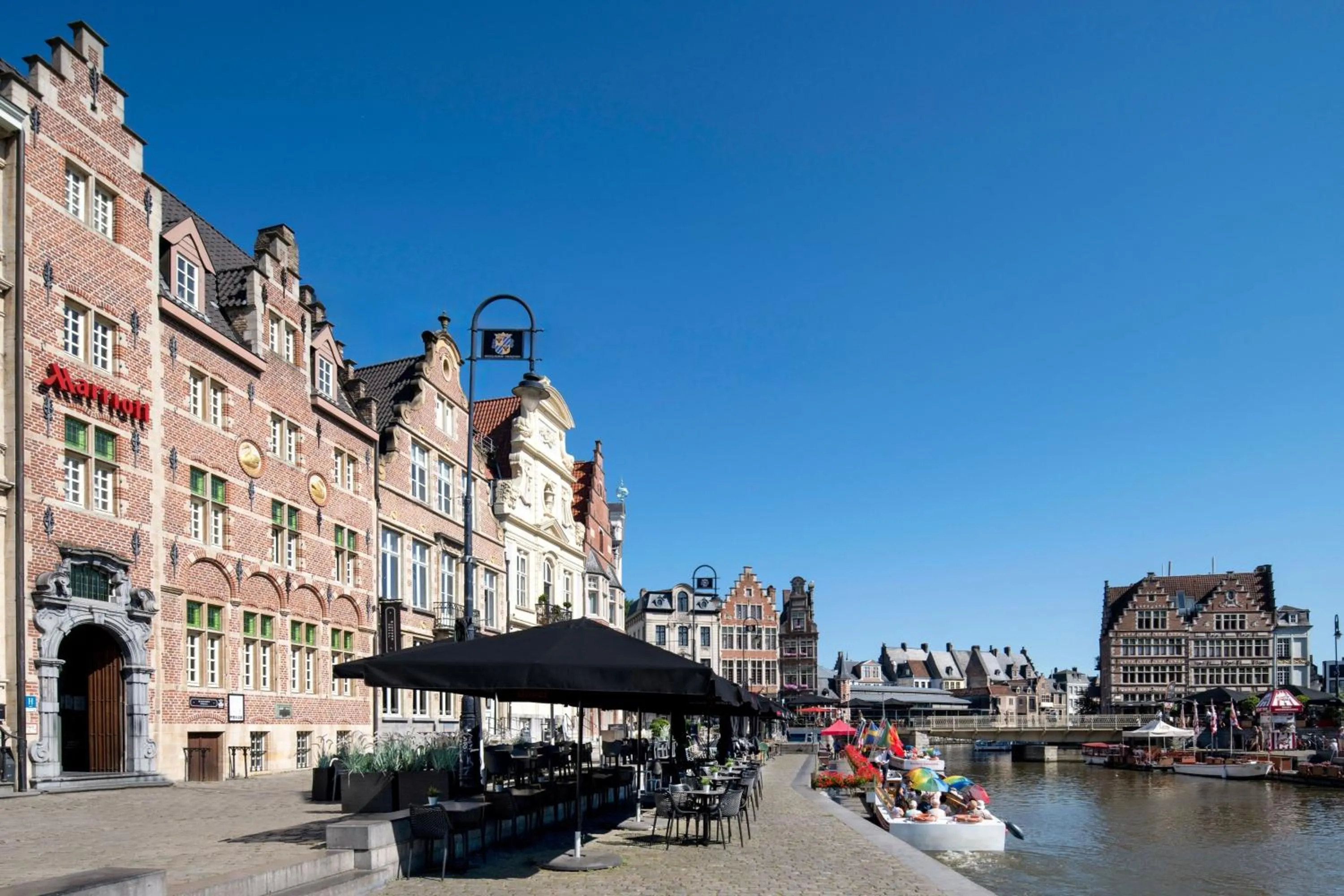 Property building in Ghent Marriott Hotel