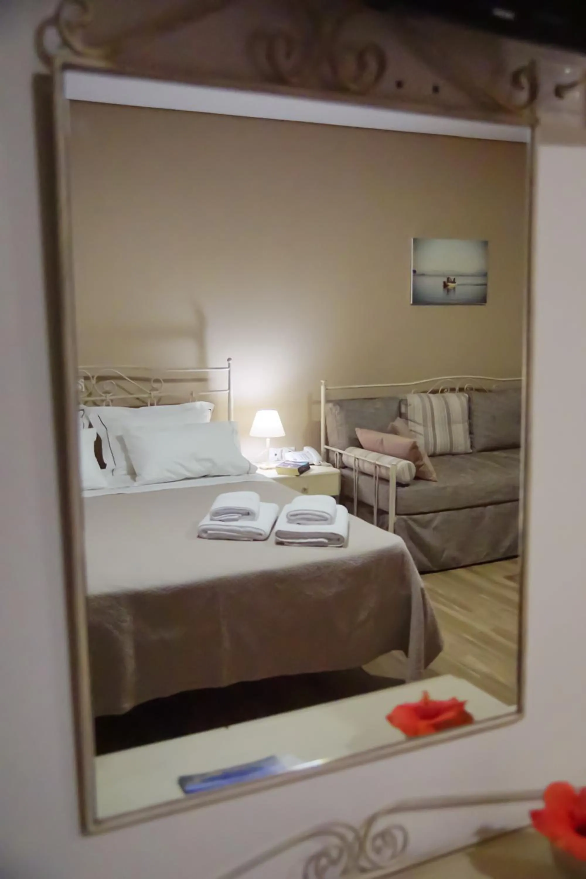 Living room, Bed in Treanto Nafpaktos Boutique Hotel
