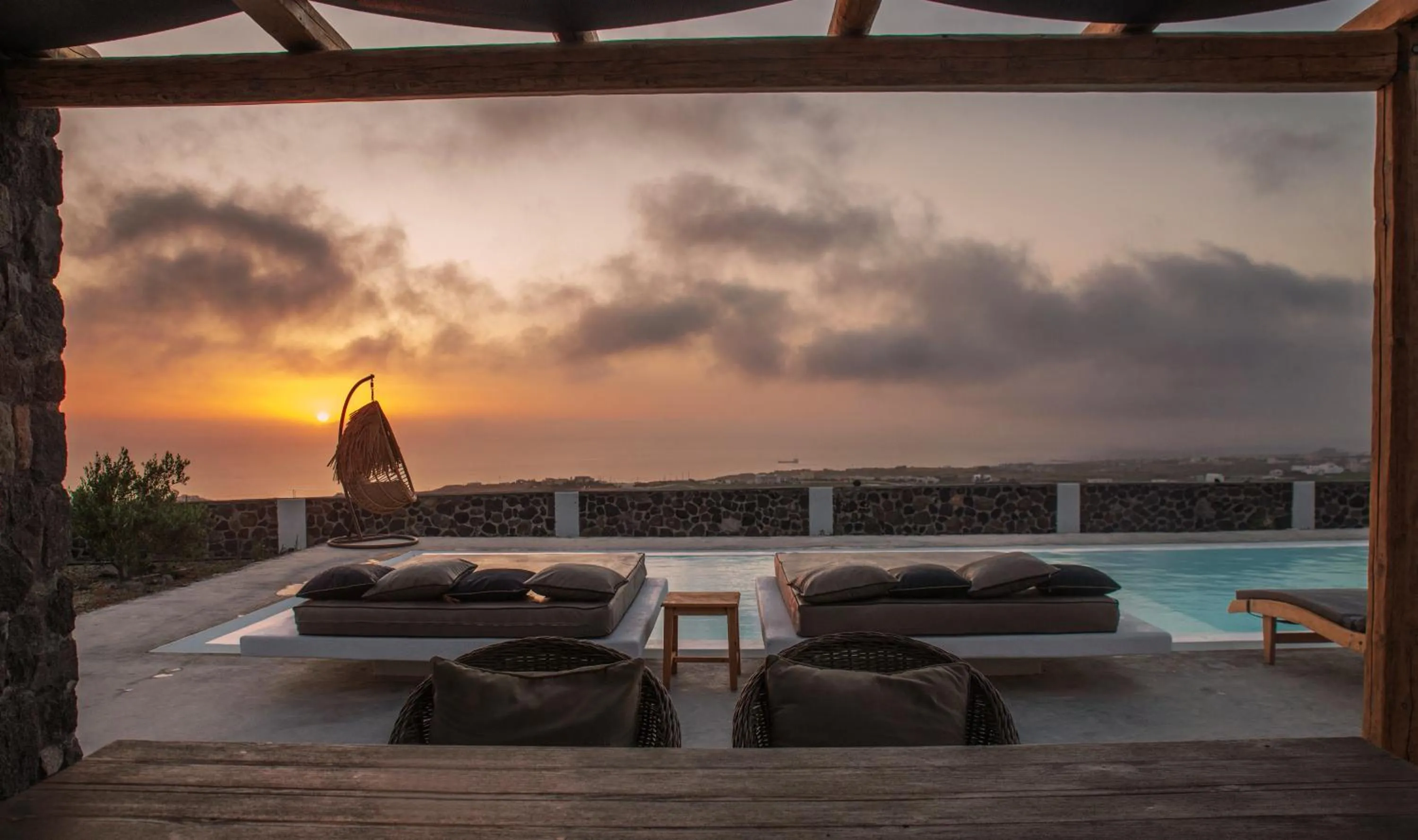 Pool view in Saint Apostles Villas