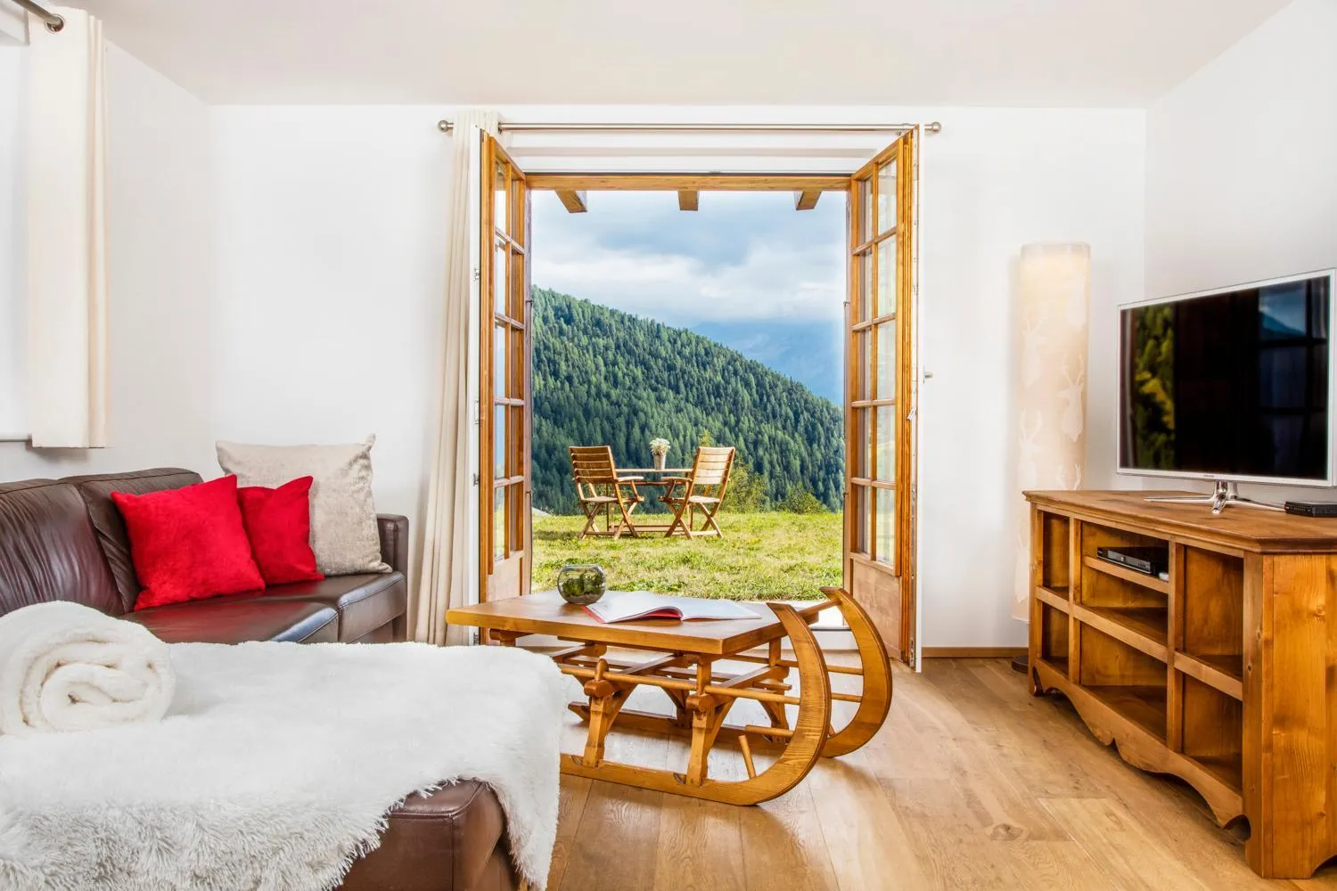 Living room in Chandolin Boutique Hotel