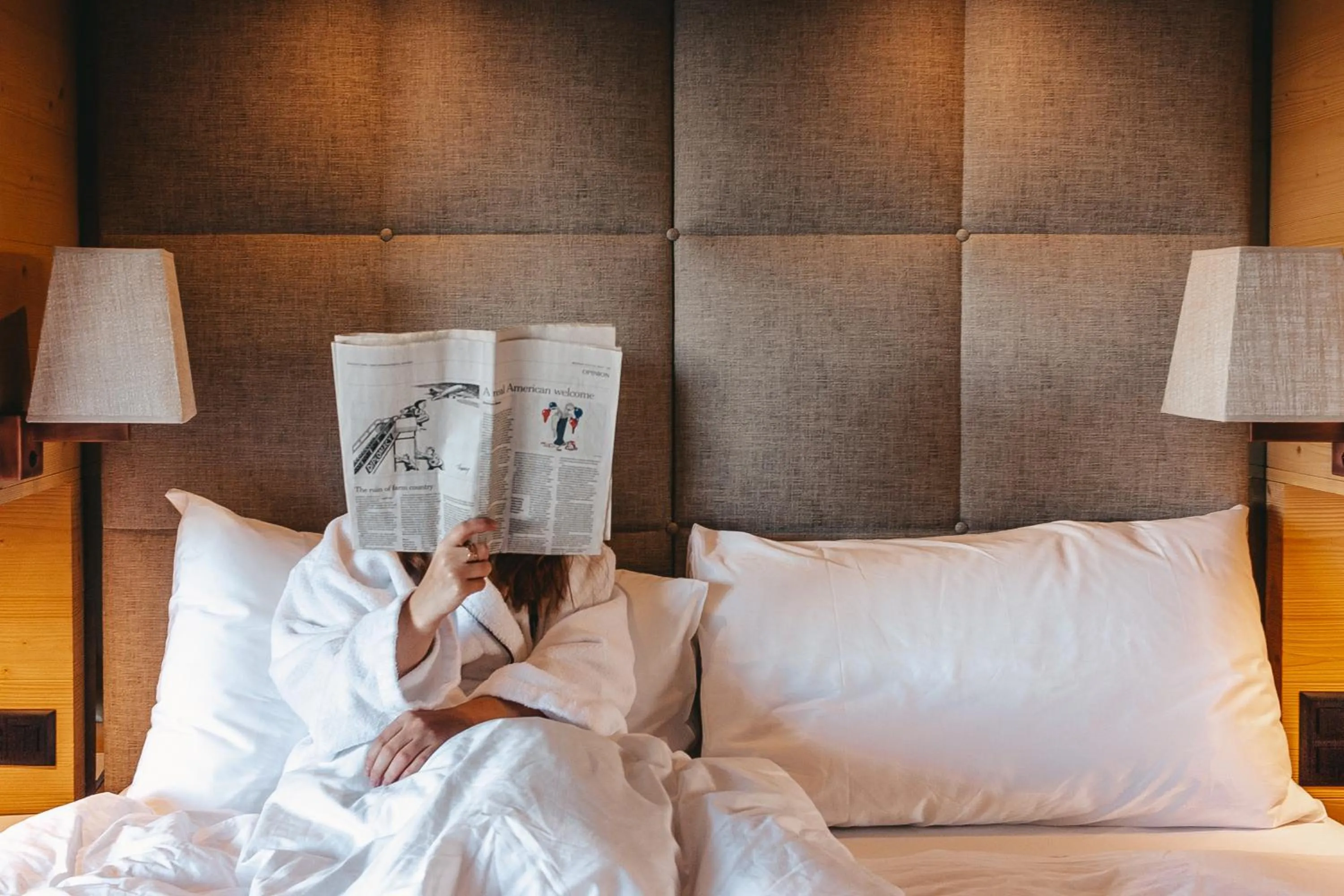 Bed in Chandolin Boutique Hotel