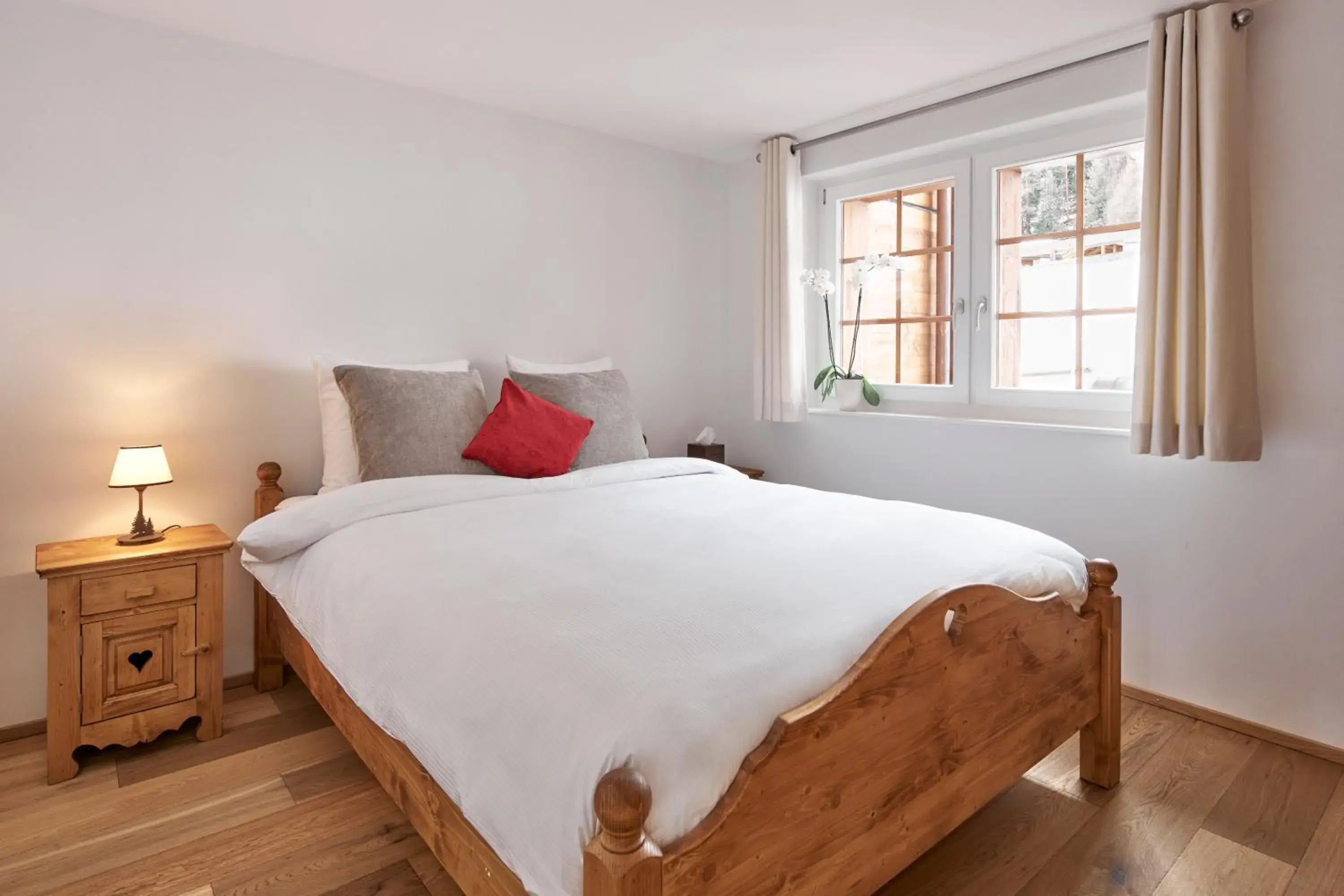 Bed in Chandolin Boutique Hotel Bed in Chandolin Boutique Hotel