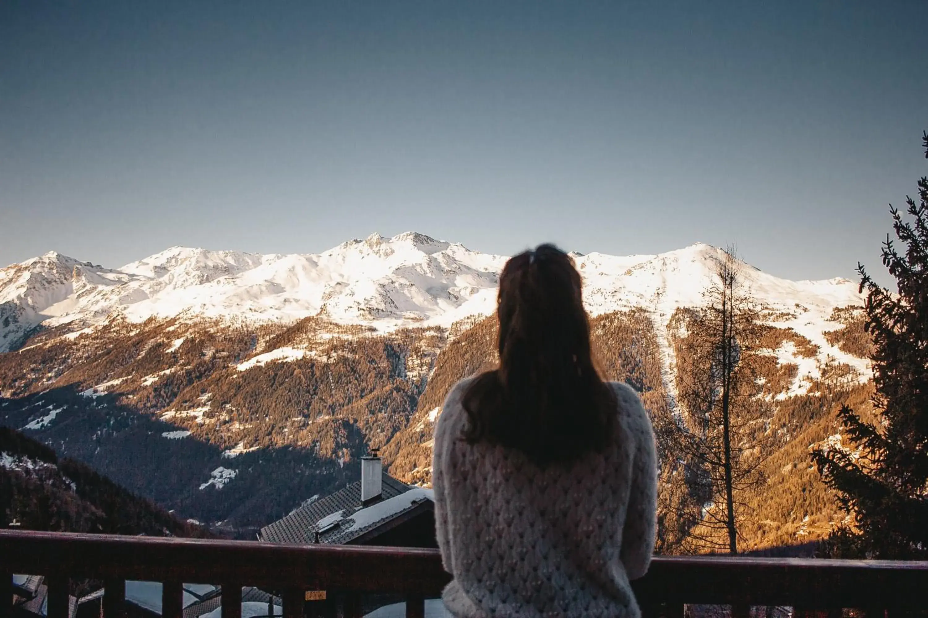 Garden view in Chandolin Boutique Hotel Garden view in Chandolin Boutique Hotel