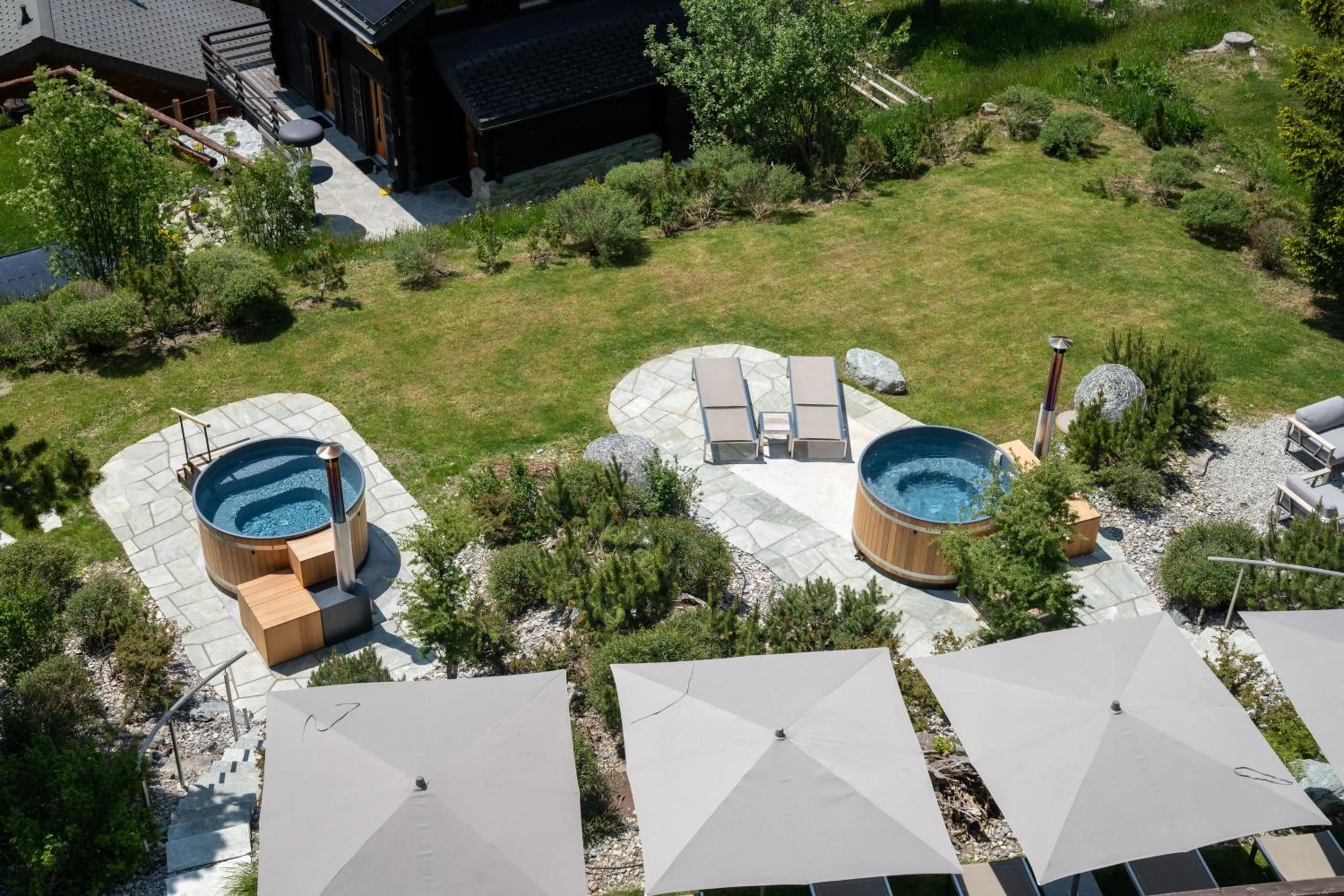 Garden view in Chandolin Boutique Hotel