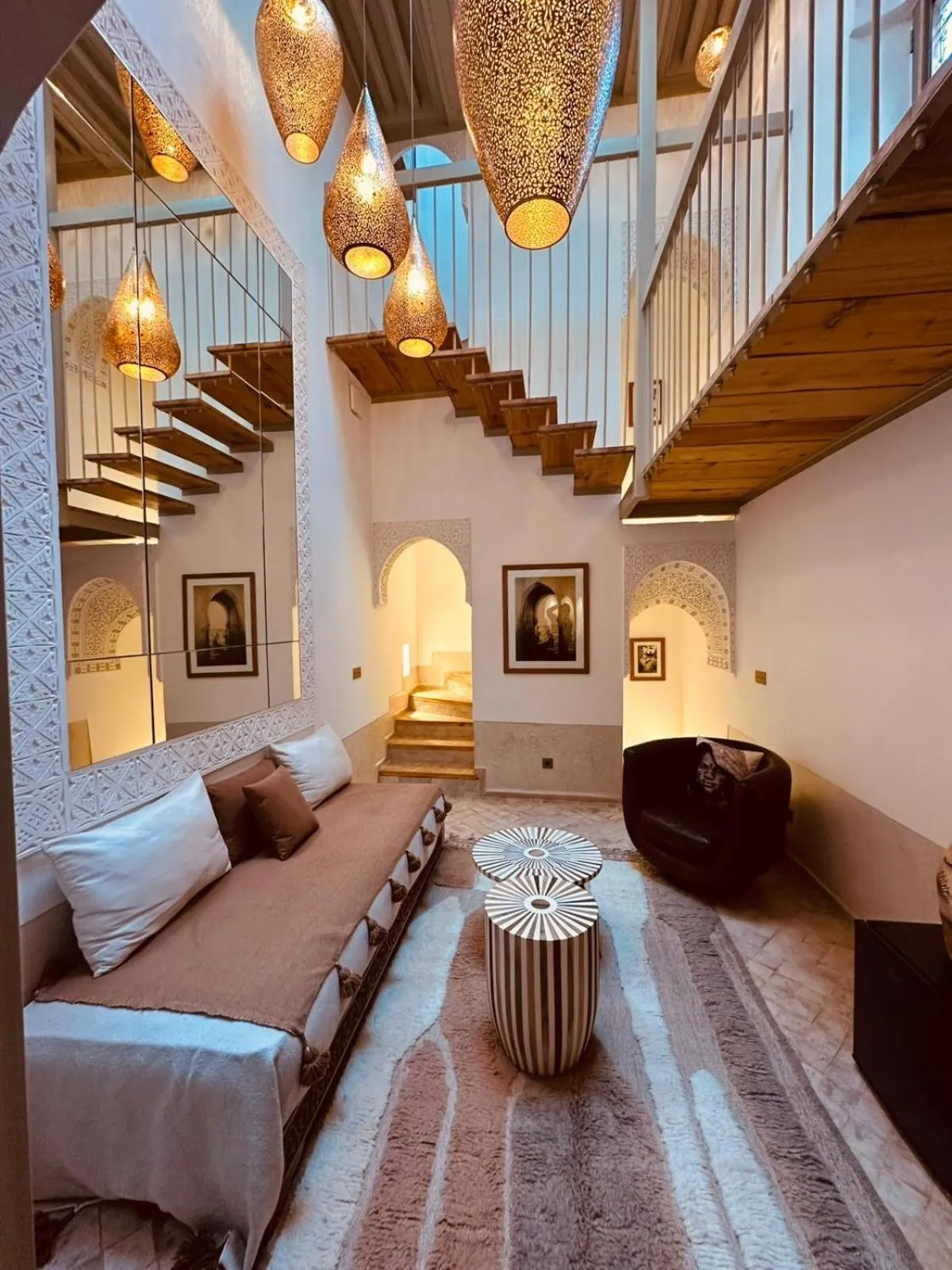 Living room in Riad Jardin Des Sens & Spa