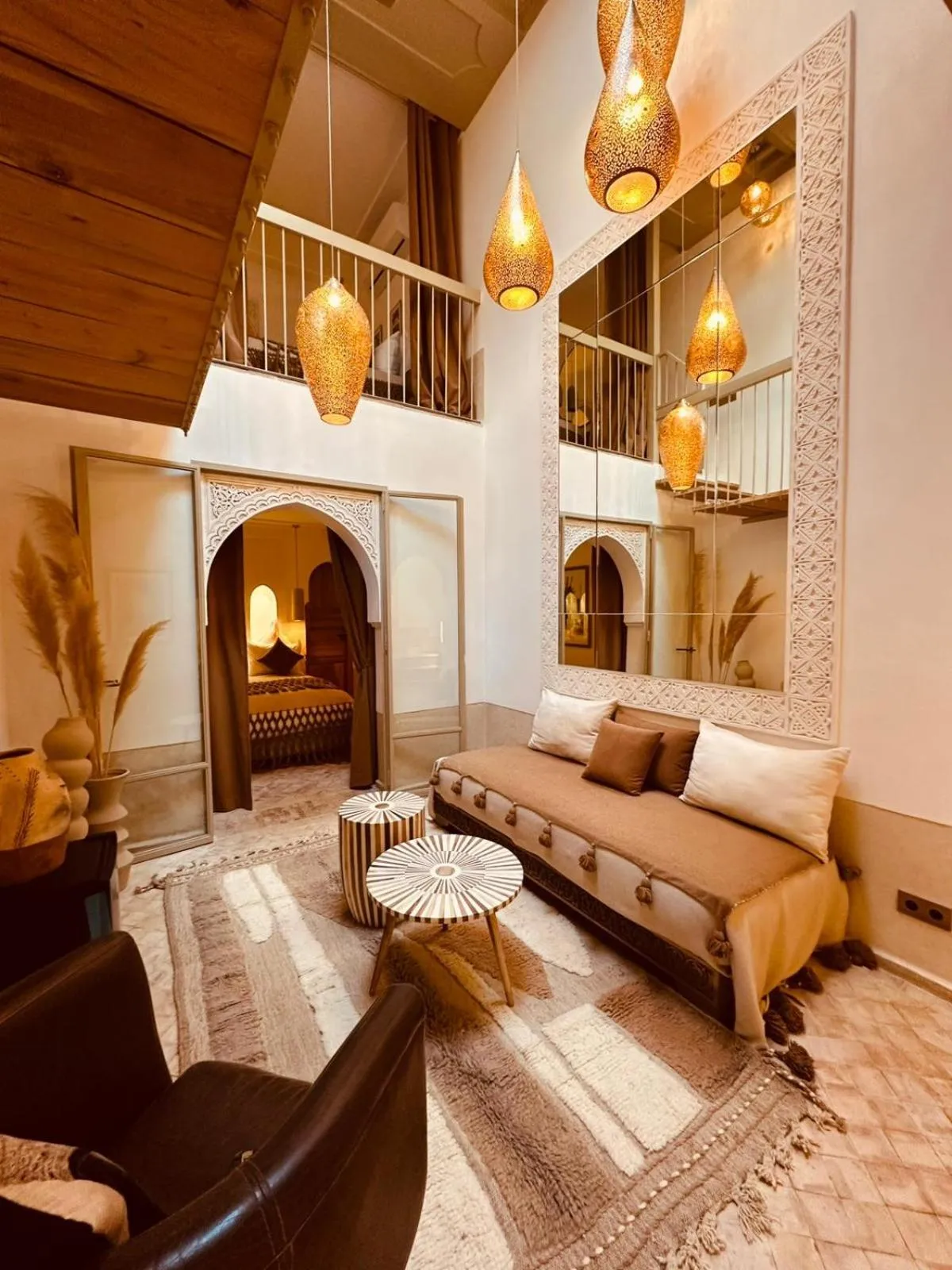 Living room in Riad Jardin Des Sens & Spa