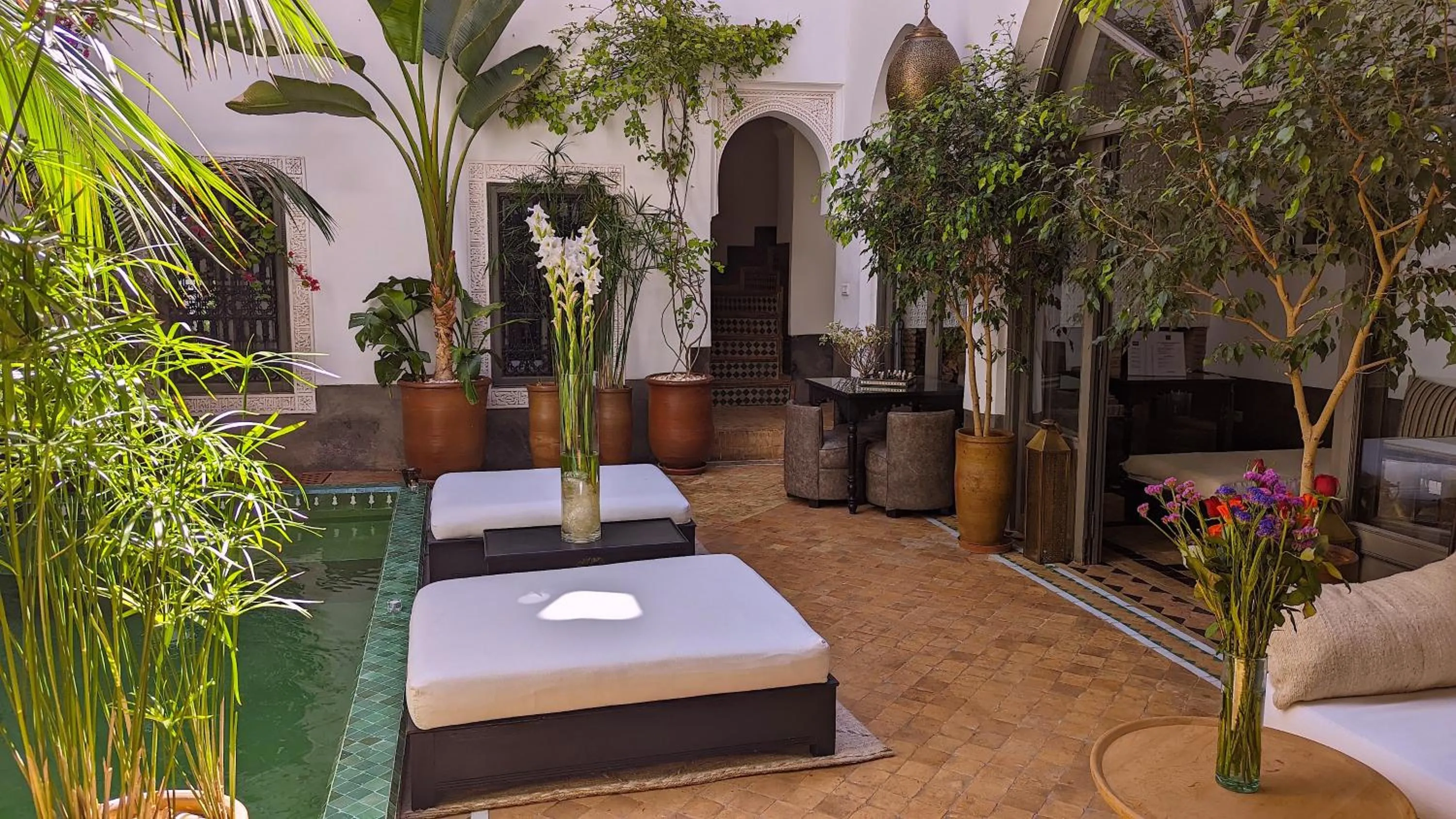 Patio in Riad Jardin Des Sens & Spa