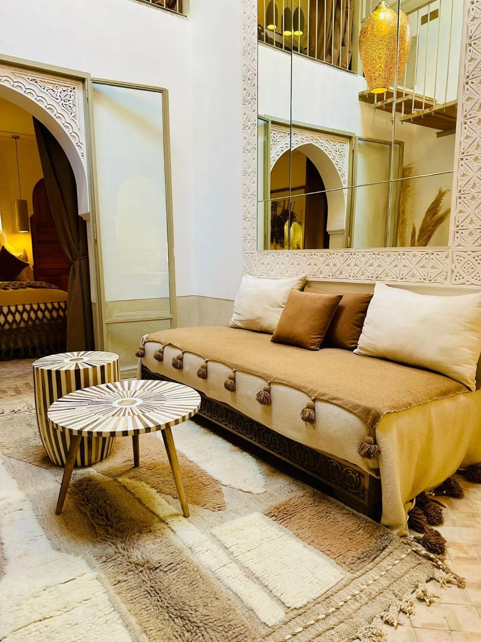 Living room in Riad Jardin Des Sens & Spa