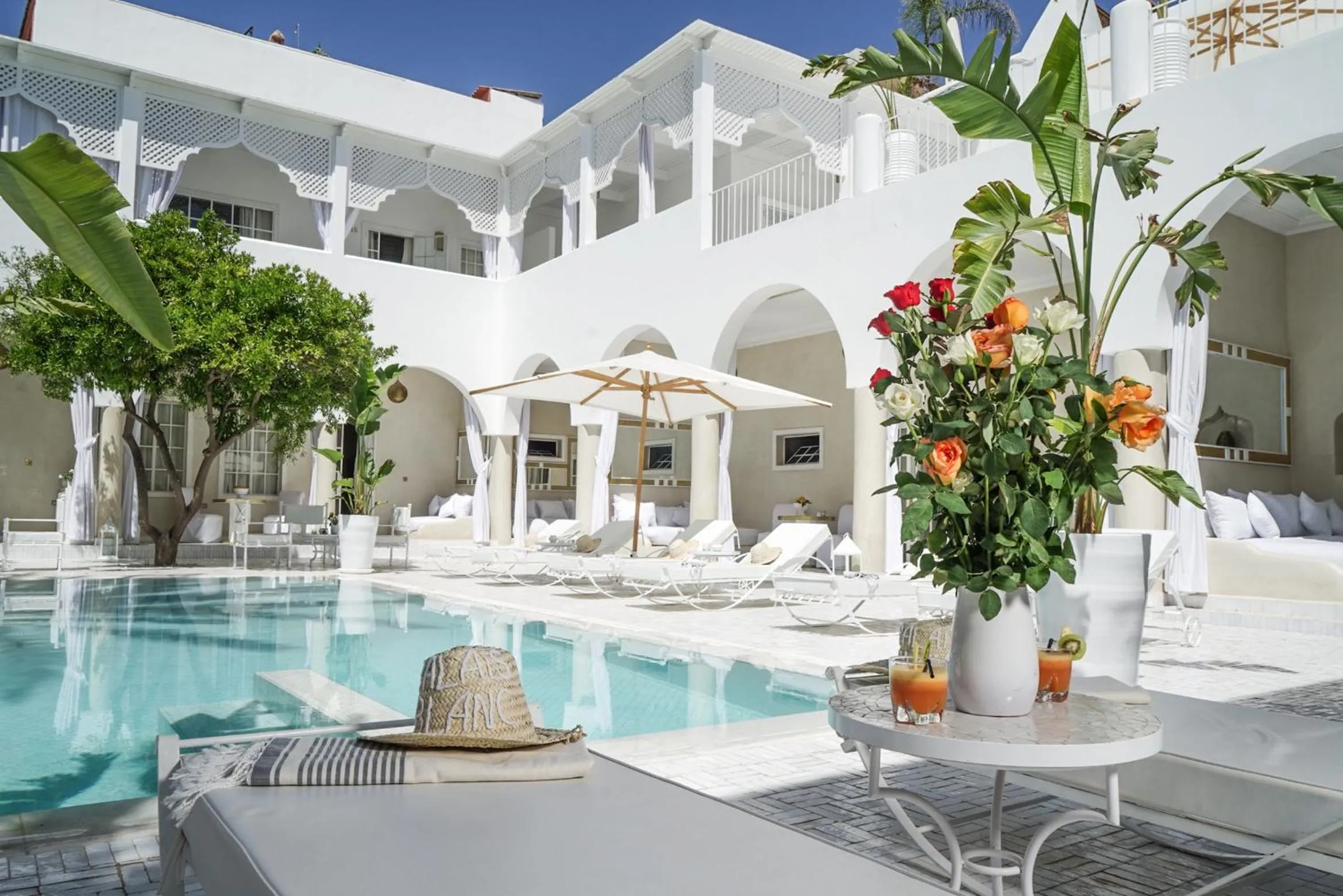Pool view in Riad Palais Blanc & Spa