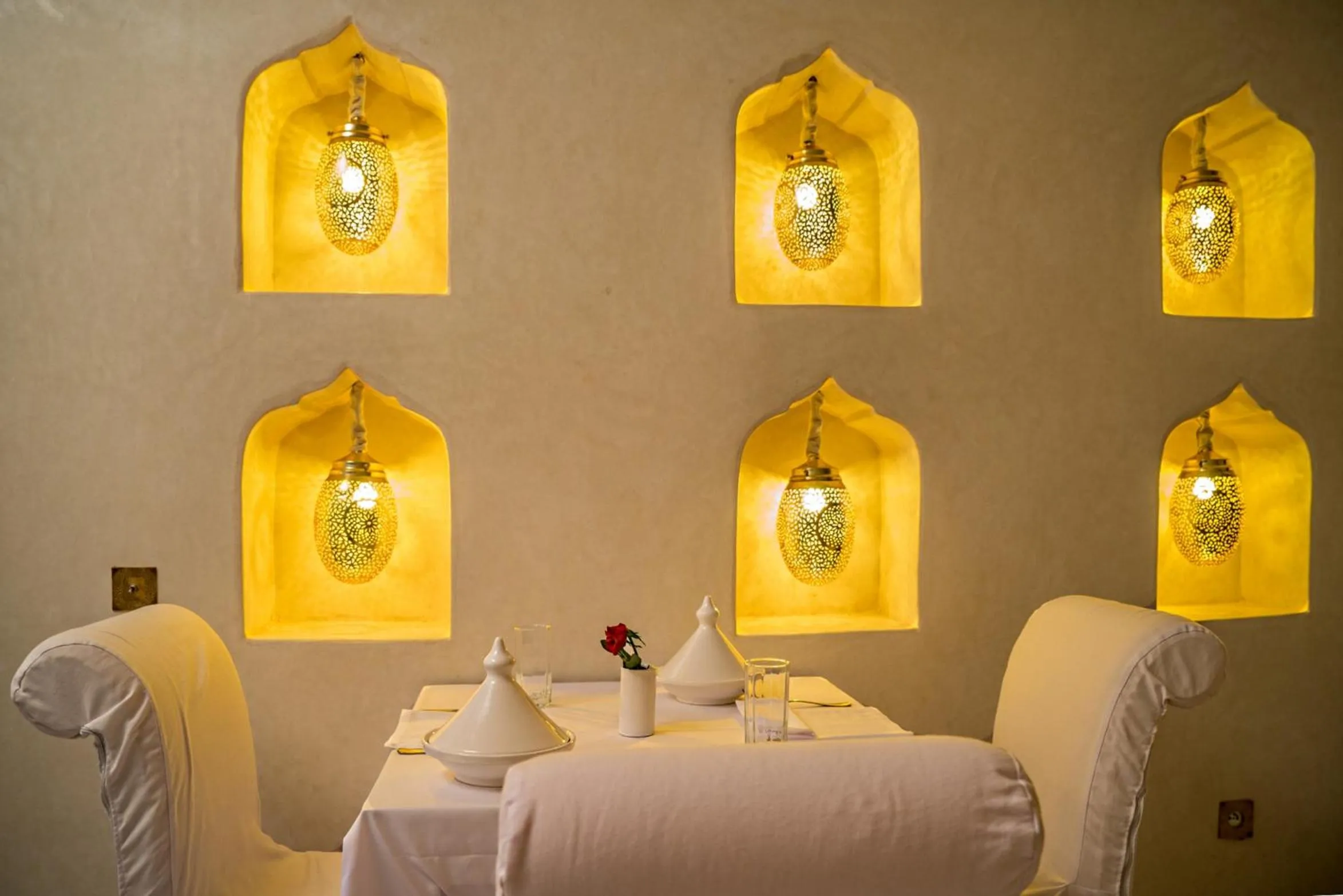 Restaurant/places to eat in Riad Palais Blanc & Spa