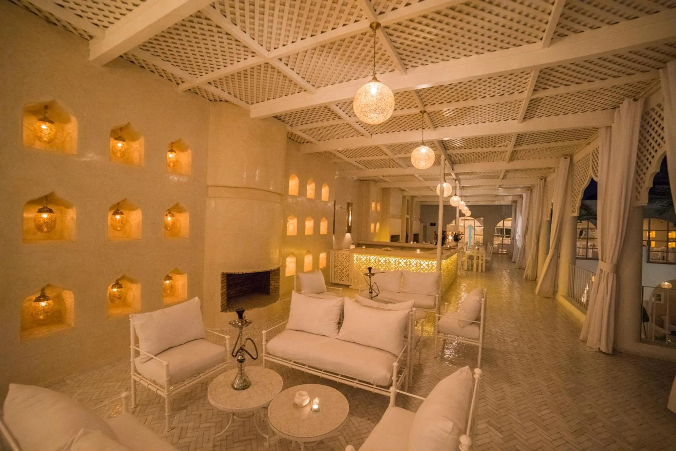 Patio in Riad Palais Blanc & Spa