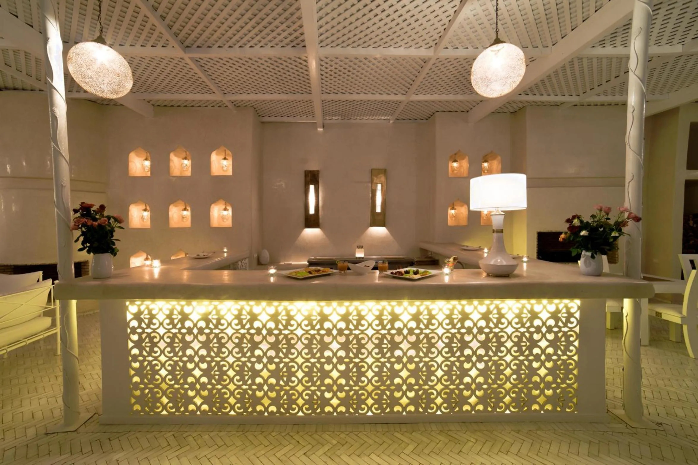 Patio in Riad Palais Blanc & Spa