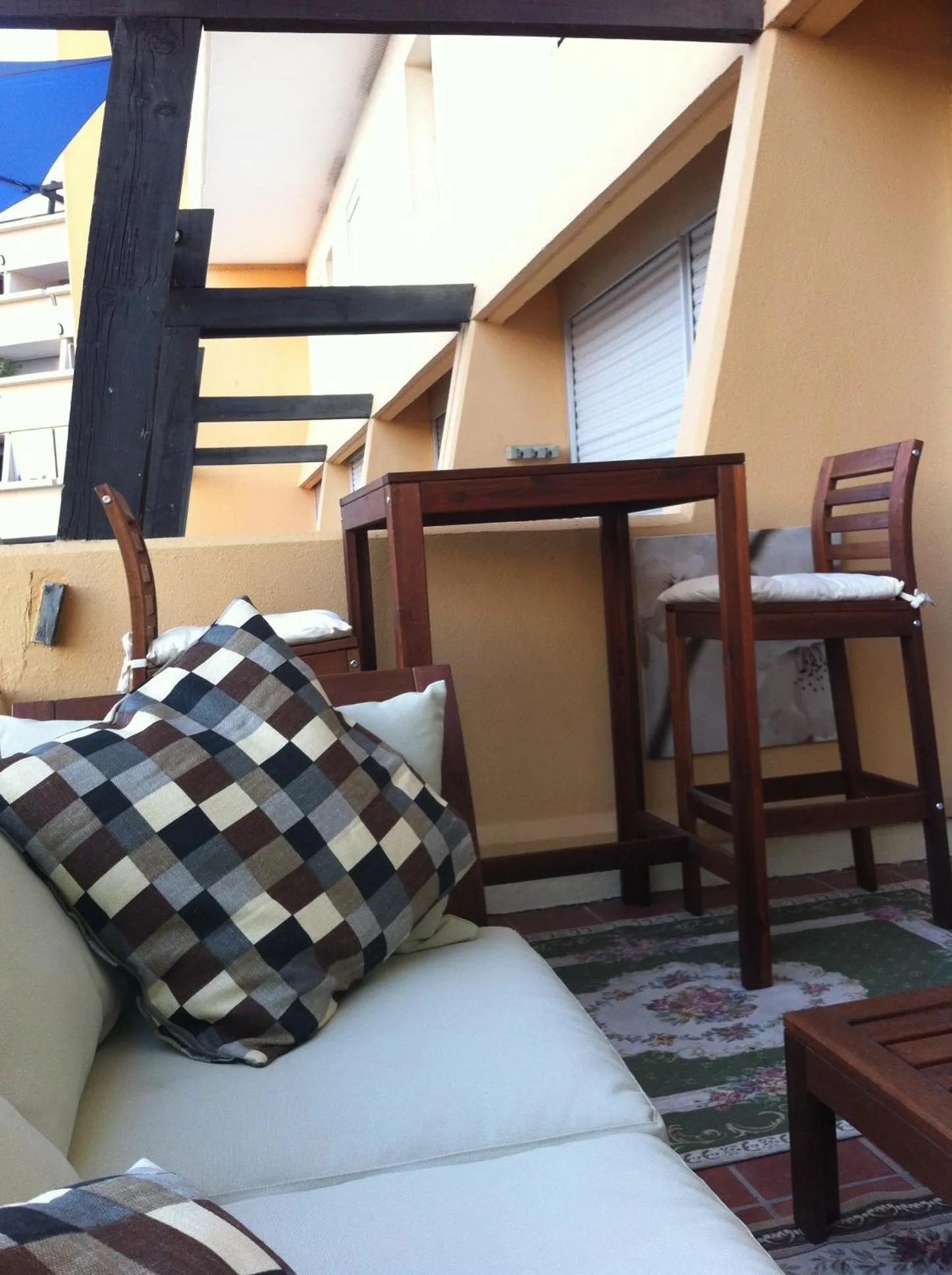 Balcony/Terrace in Au Coeur du Village Naturiste