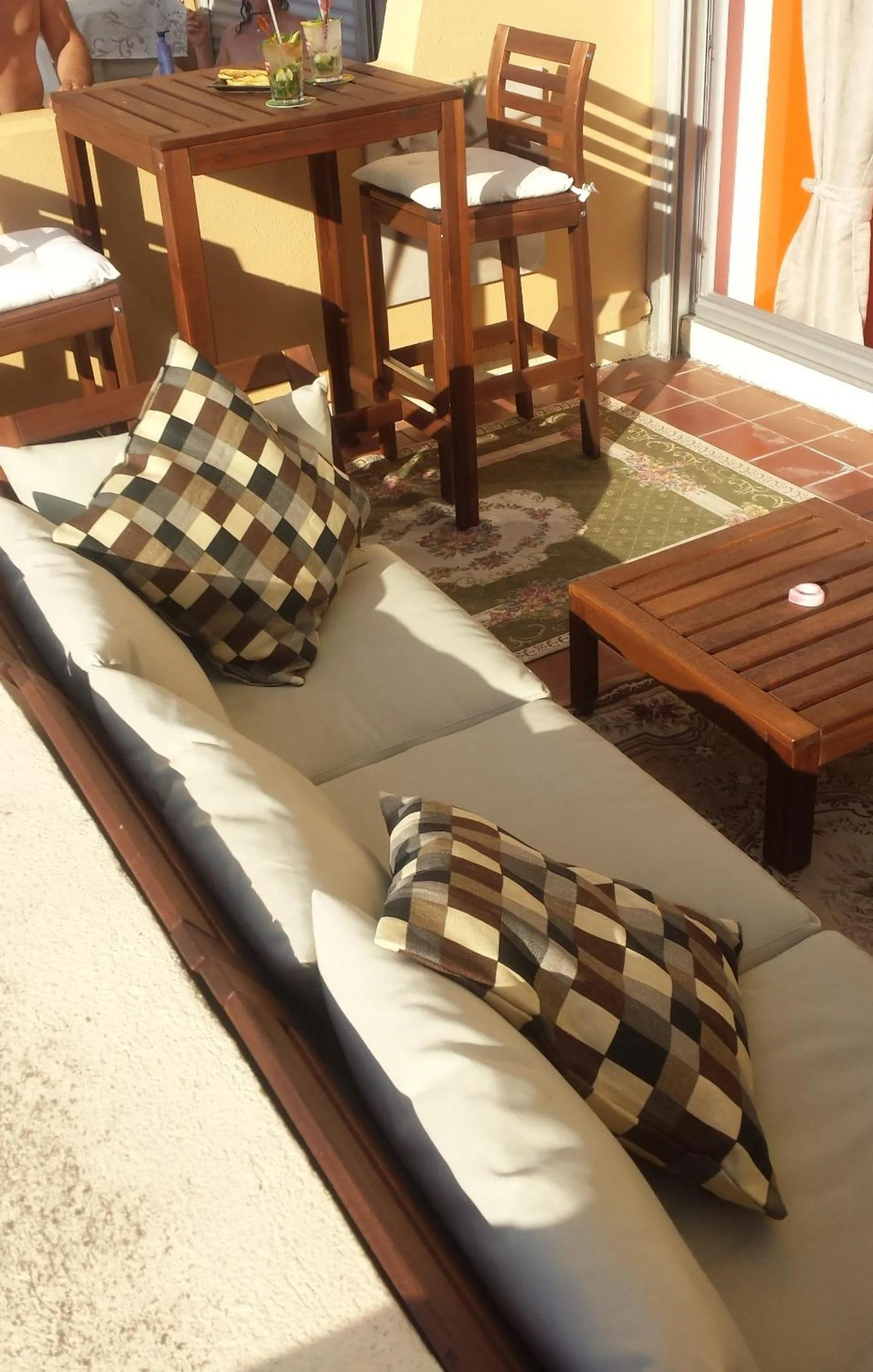 Balcony/Terrace in Au Coeur du Village Naturiste