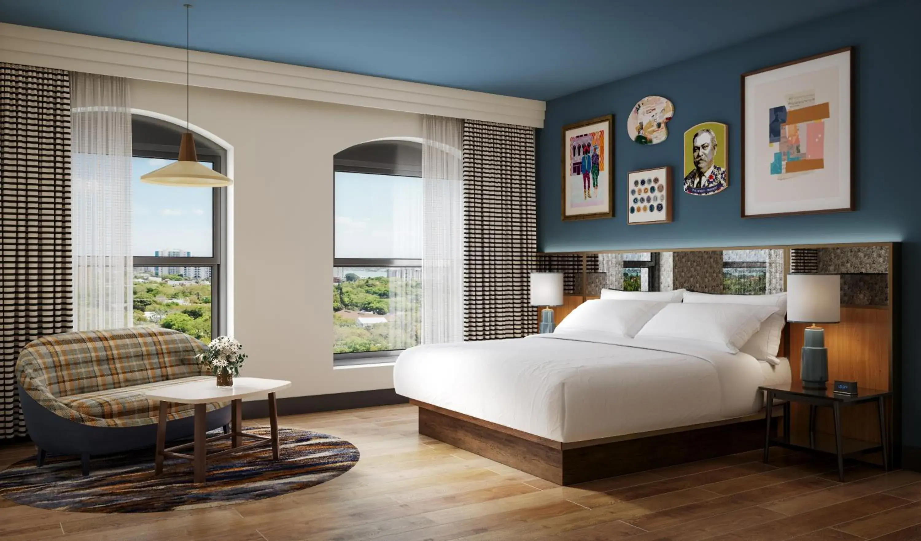 View (from property/room), Bed in The Bankers Alley Hotel Nashville, Tapestry Collection by Hilton View (from property/room), Bed in The Bankers Alley Hotel Nashville, Tapestry Collection by Hilton