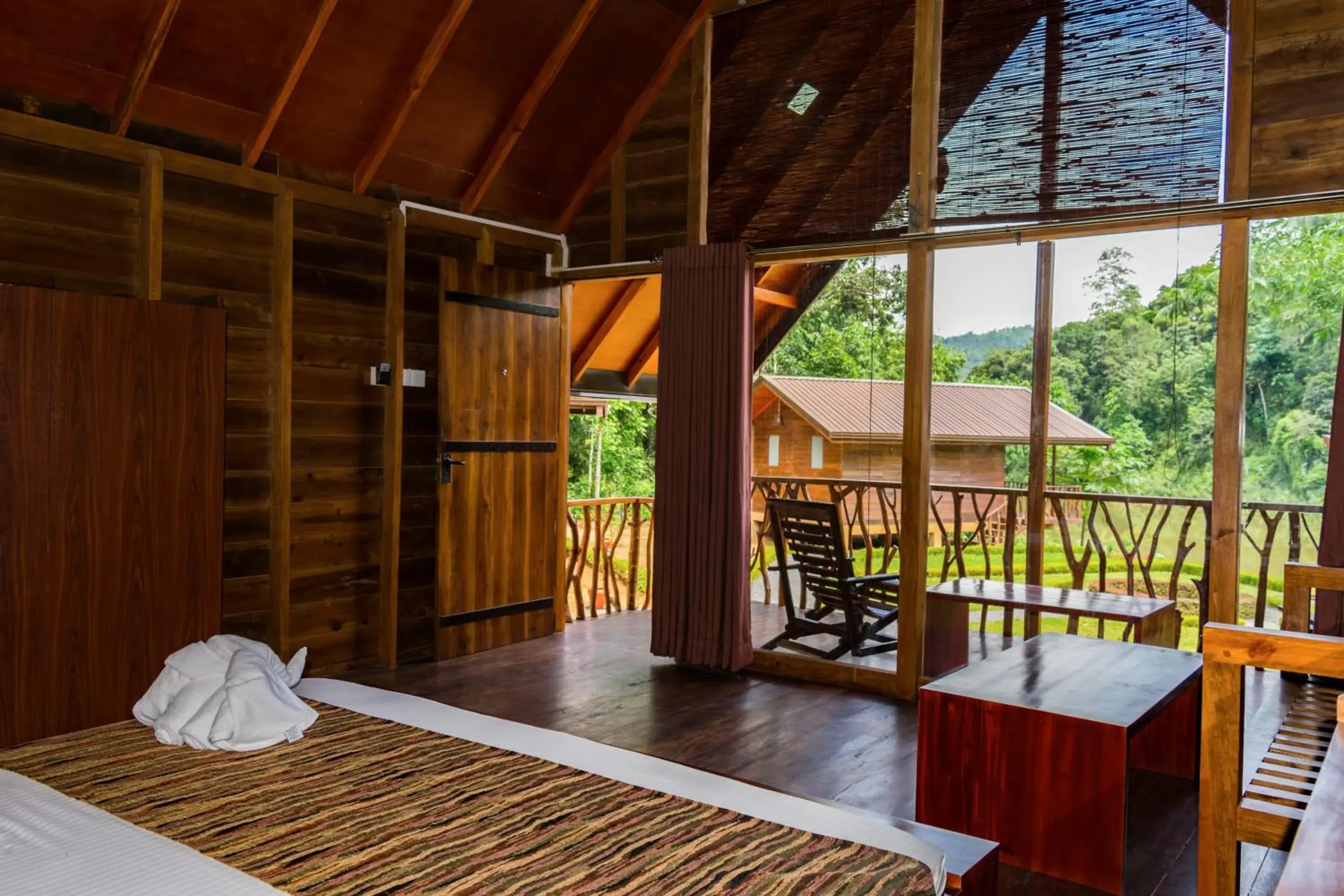 Balcony/Terrace, Bed in Kandy Cabana Balcony/Terrace, Bed in Kandy Cabana