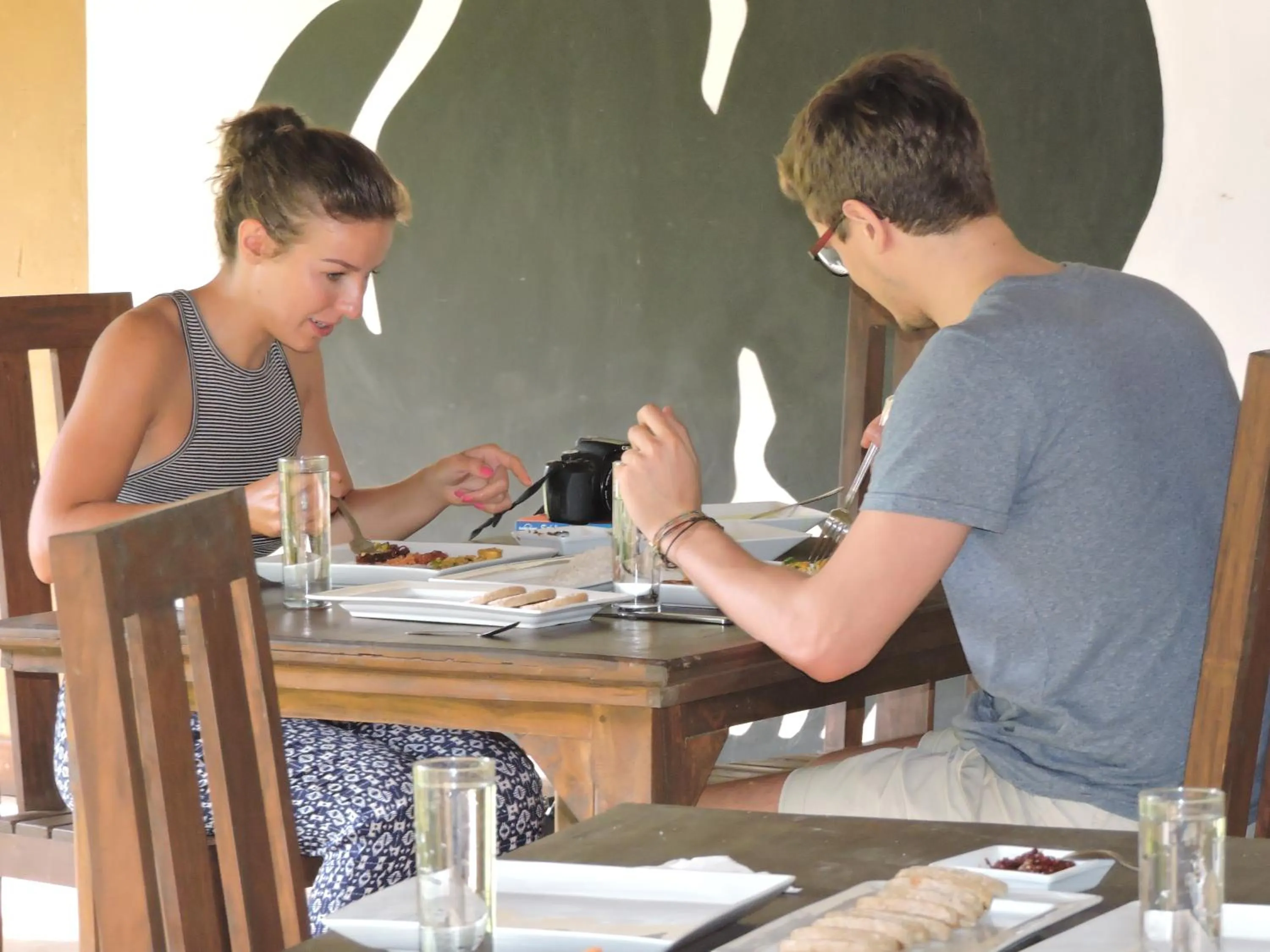 Asian breakfast in Kandy Cabana