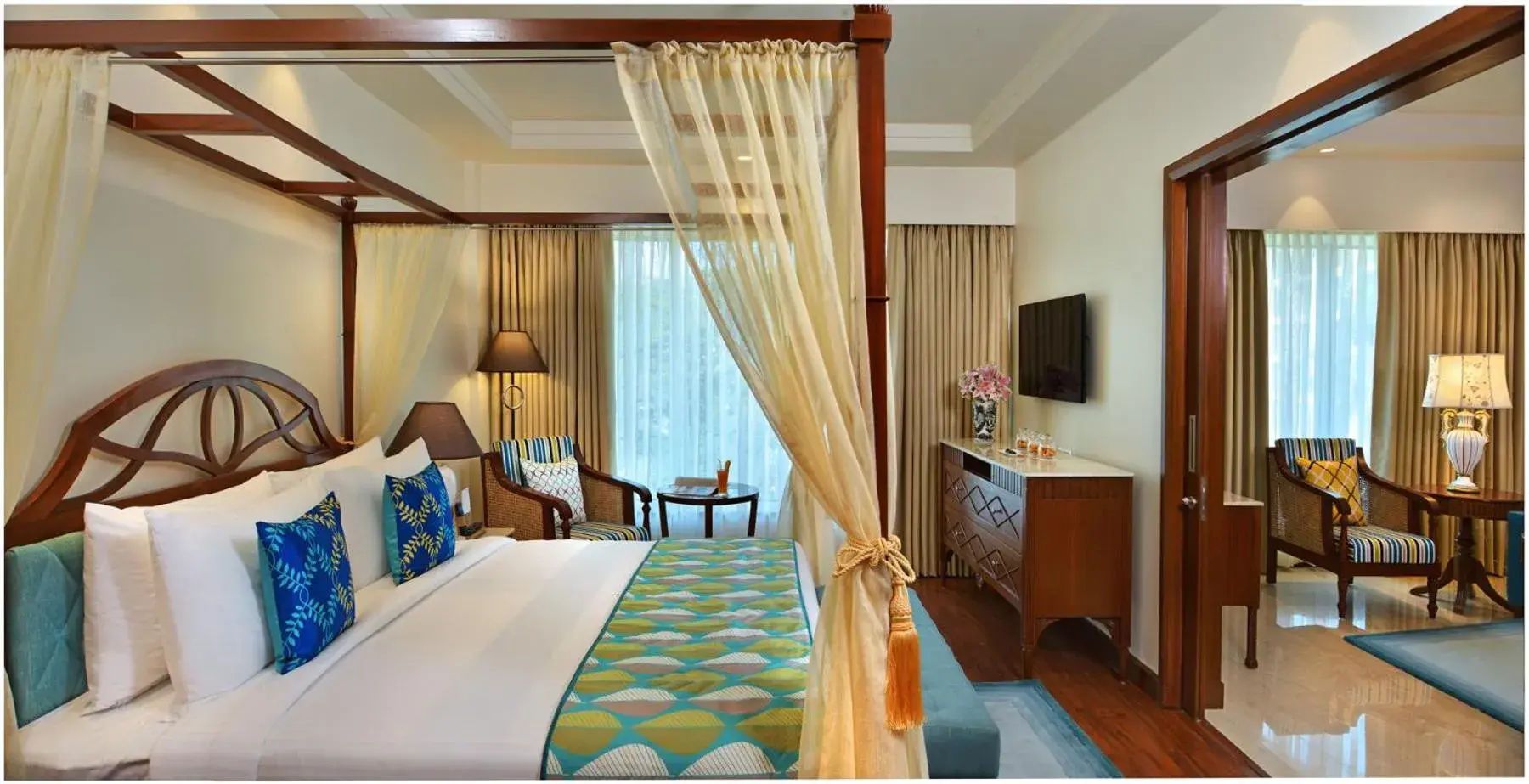 Bedroom, Bed in Fortune Miramar, Goa - Member ITC Hotels' Group Bedroom, Bed in Fortune Miramar, Goa - Member ITC Hotels' Group