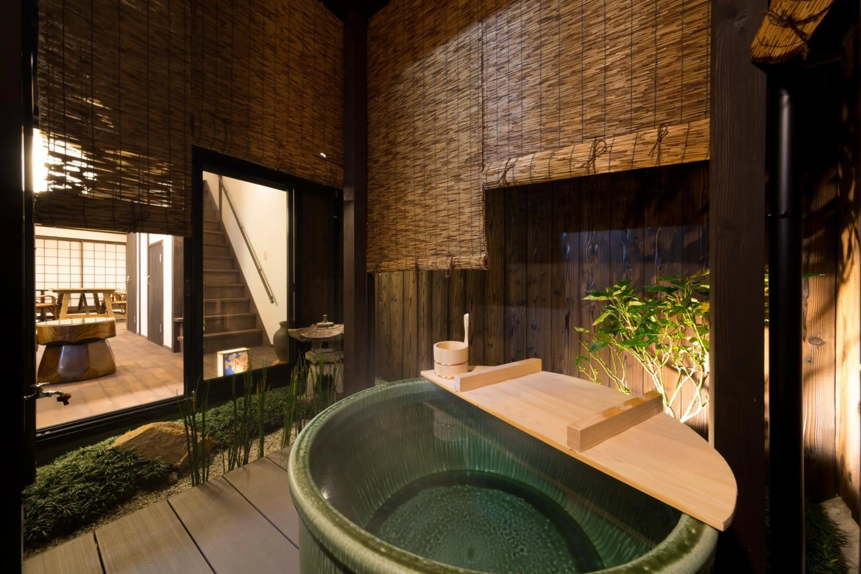 Open Air Bath in Kyotoya Tsuki no Yu Bettei