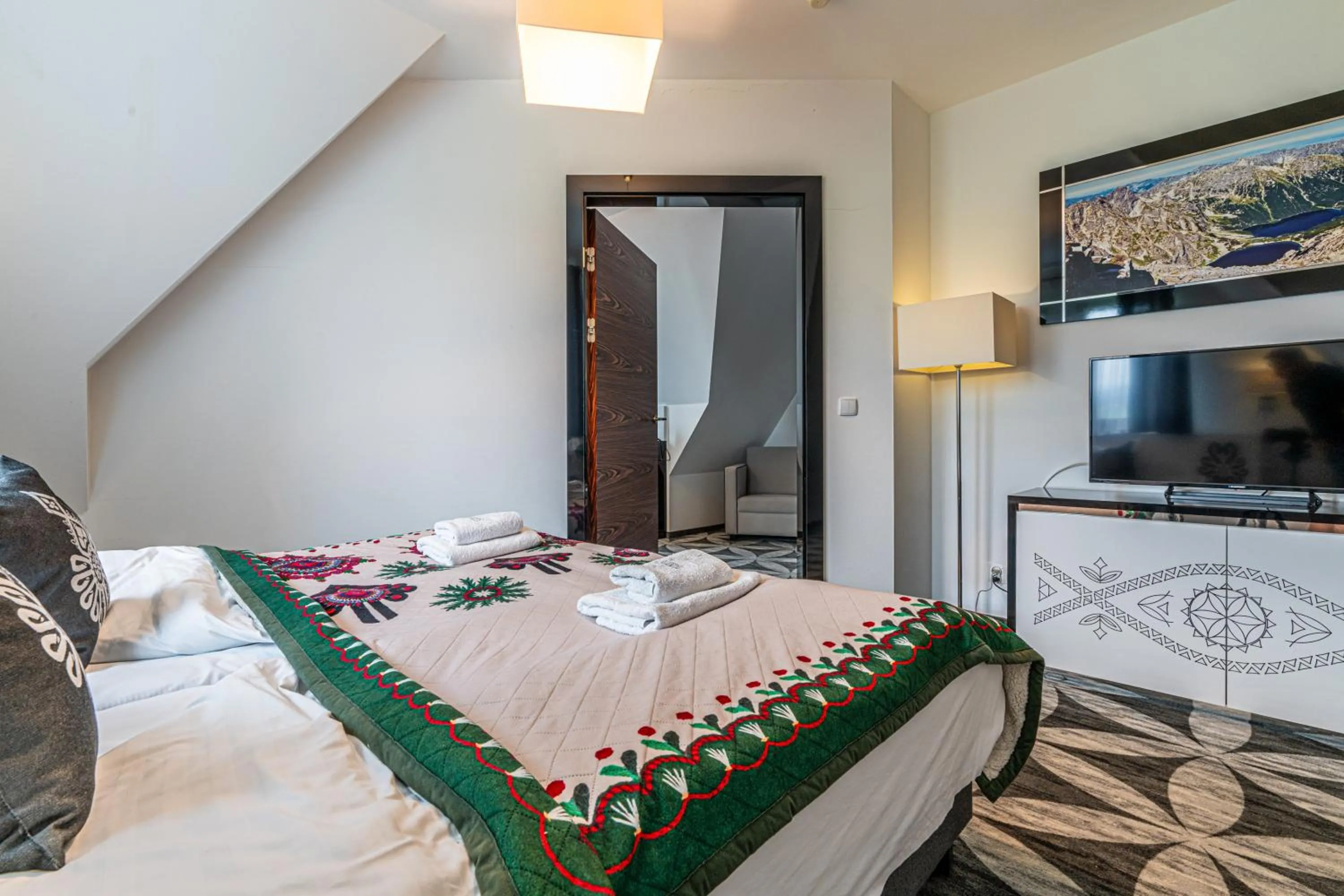 Bed in ApartHotel Tatry de Luxe FizjoMedical & Spa