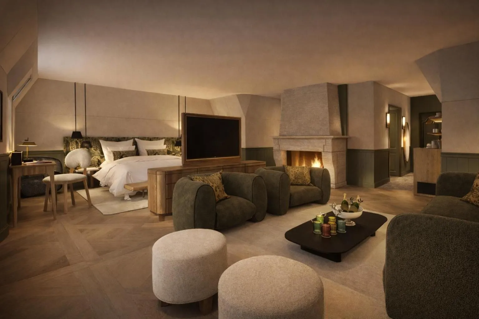 TV and multimedia in Briqueterie Champagne, A Beauvallon Hotel & Spa