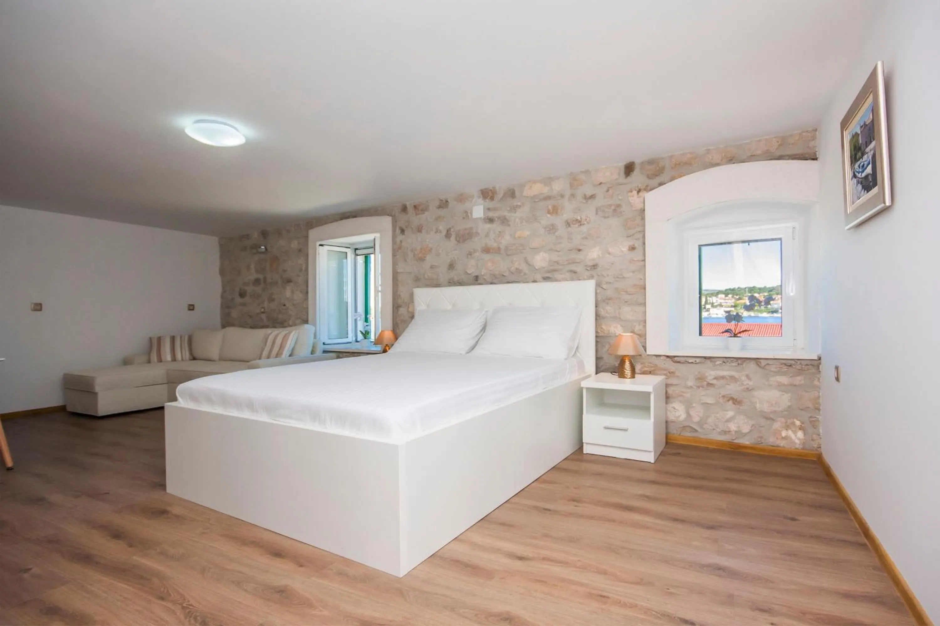 Bed in Apartments Dalmata