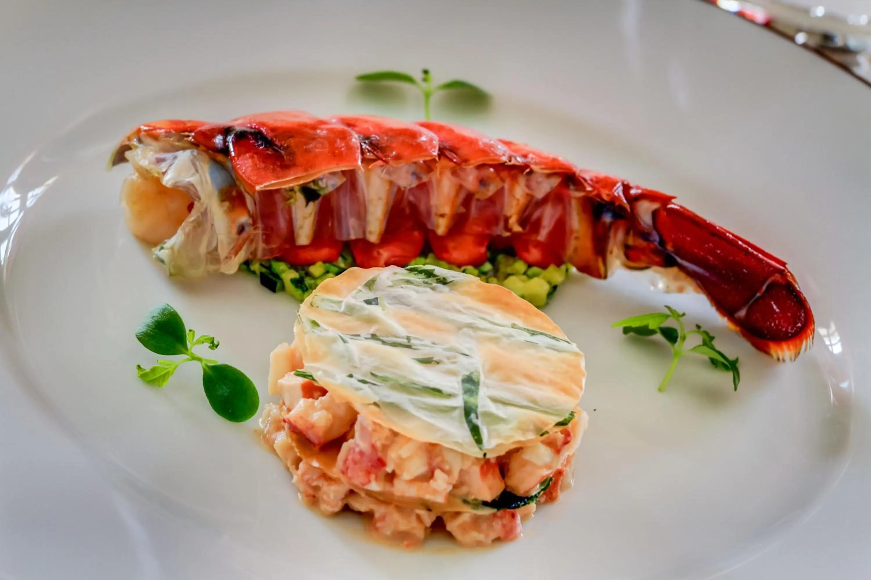 Food close-up in Le Château d'Etoges - Champagne