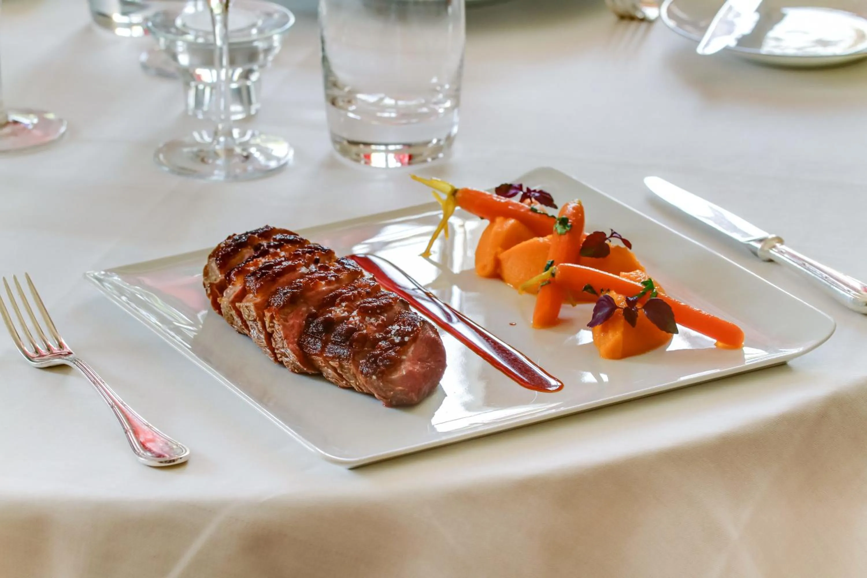 Food close-up in Le Château d'Etoges - Champagne