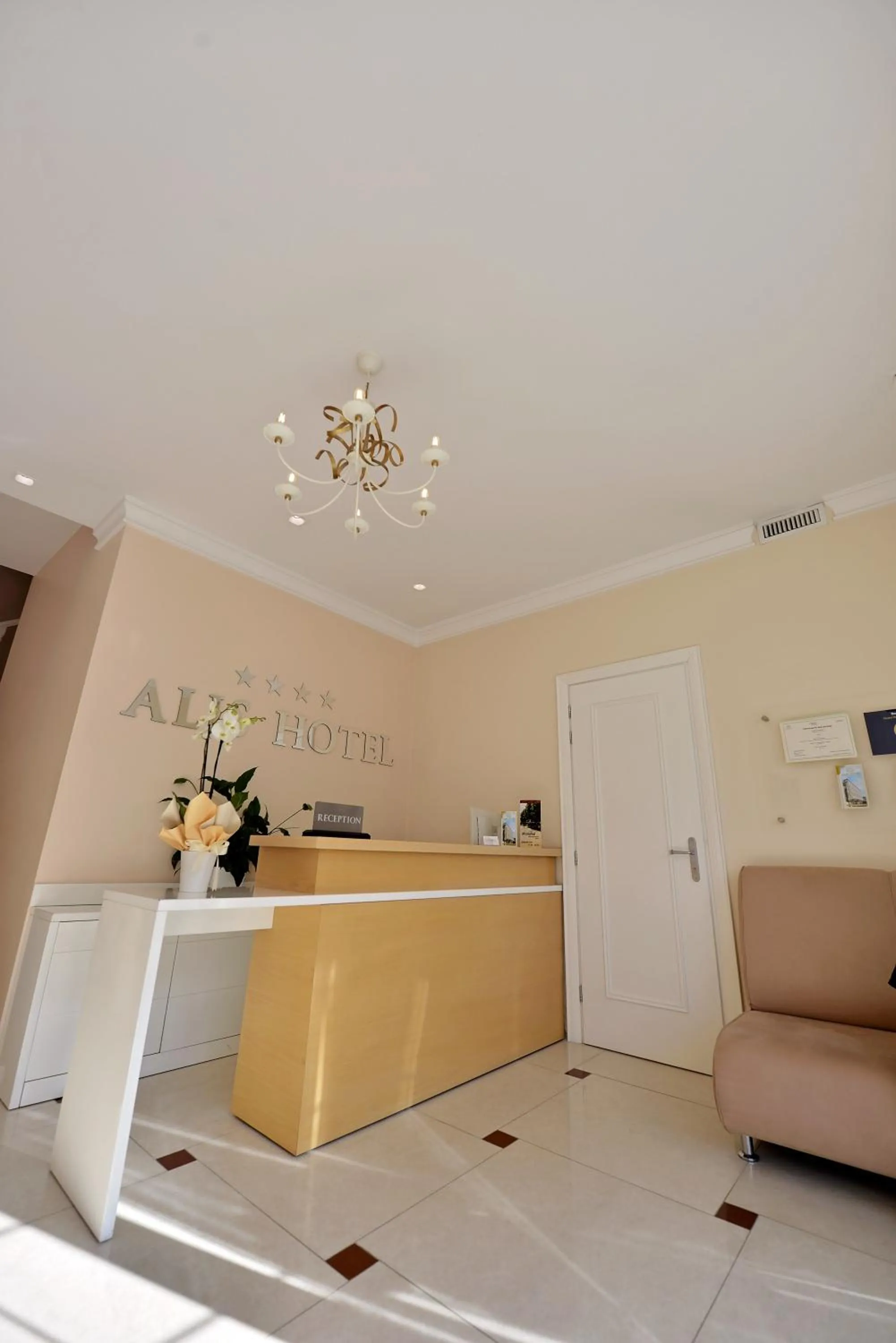 Seating area in Alis Hotel