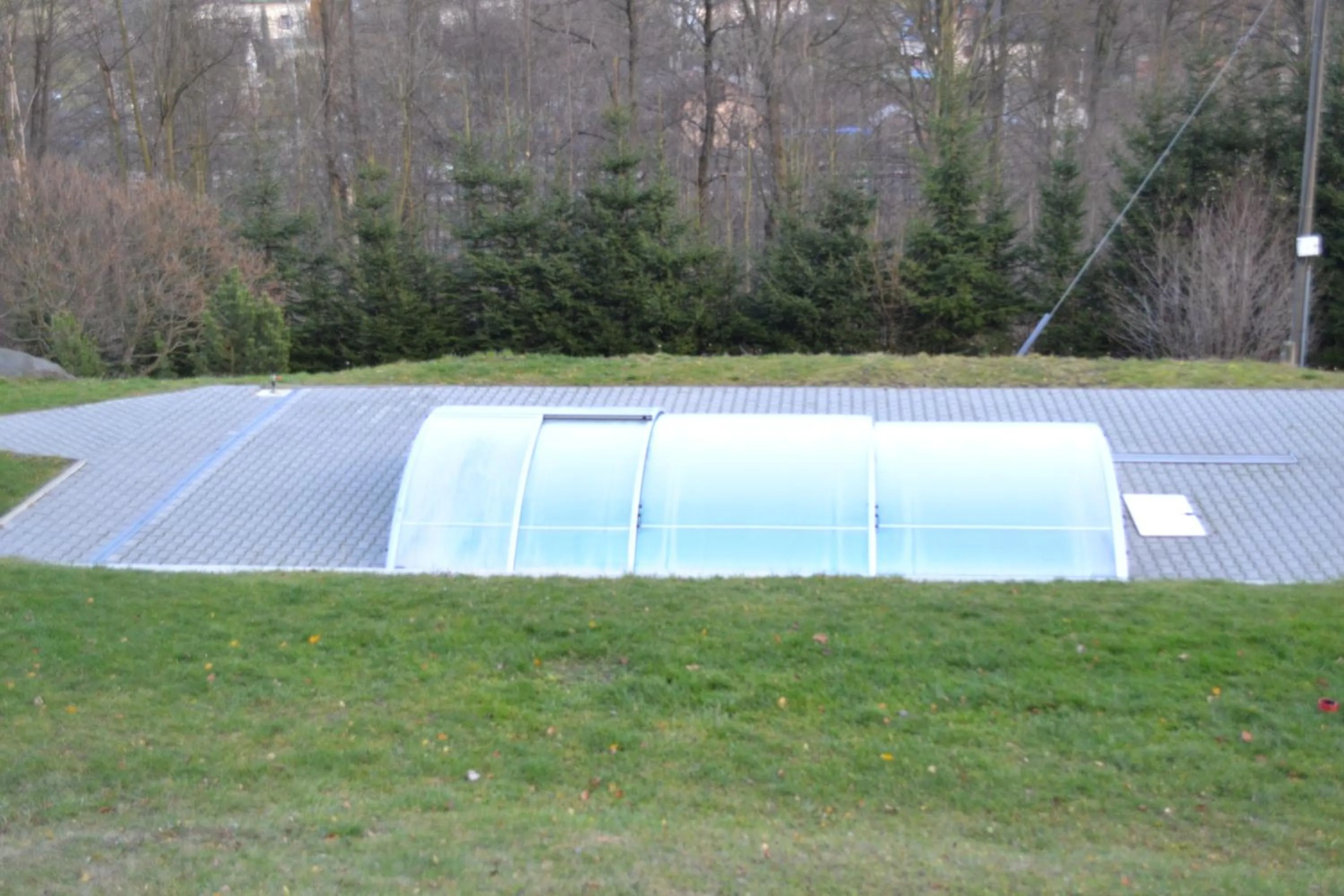 Swimming pool in Chata Eliška