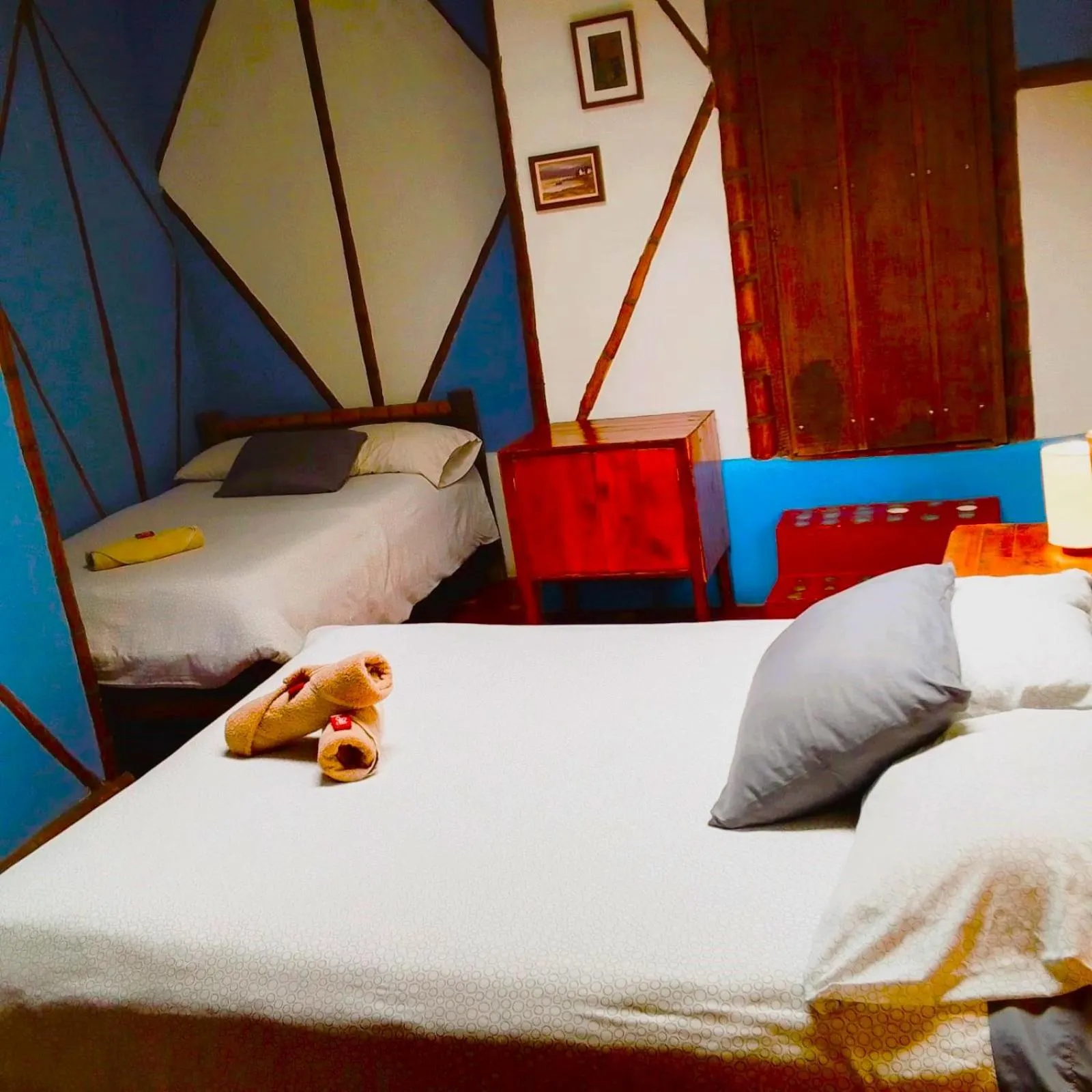 Bed in Hotel La Casa de Francois