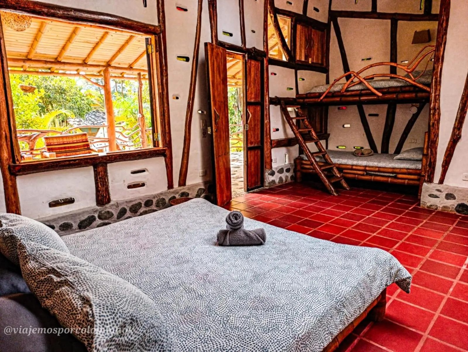 Bed in Hotel La Casa de Francois