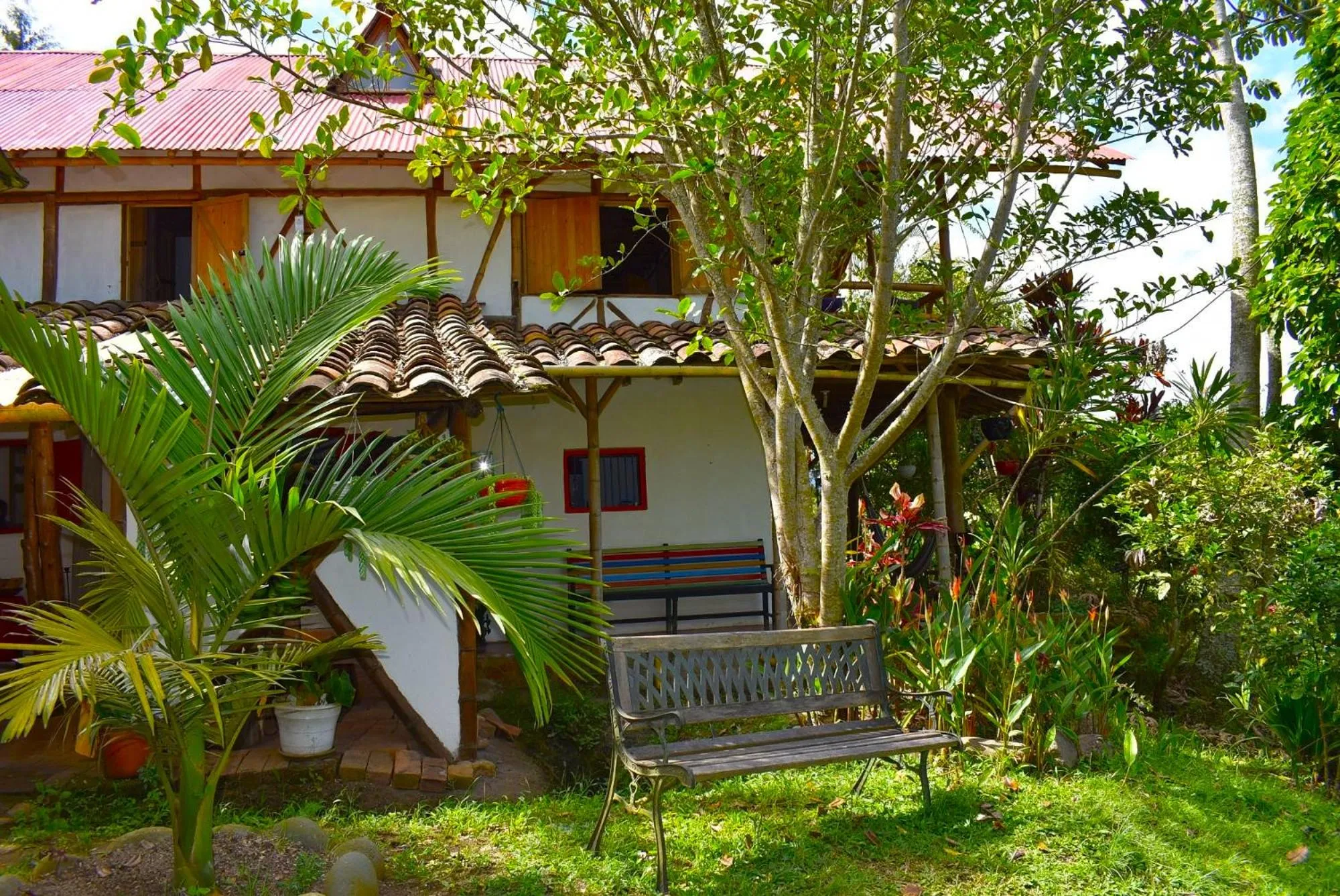 Garden in Hotel La Casa de Francois