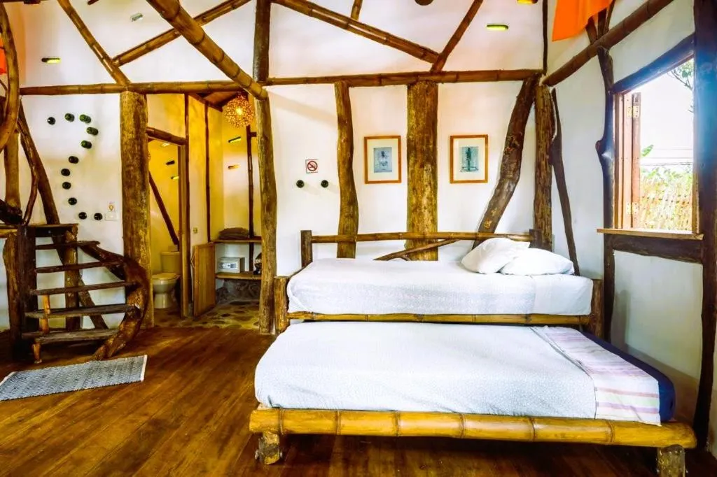 Bed in Hotel La Casa de Francois