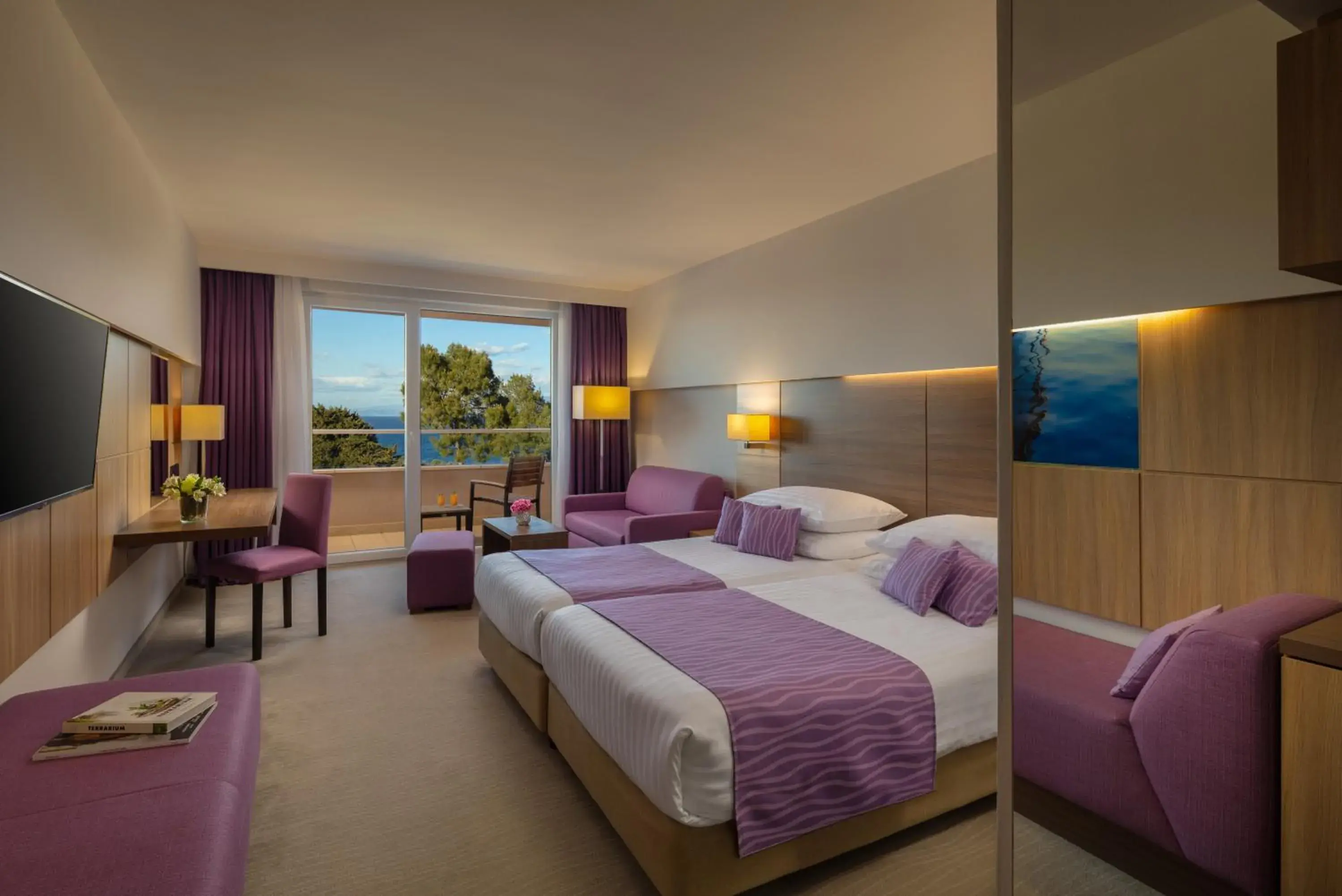 Superior Twin Room with Extra Bed and Balcony Sea Side in Vitality Hotel Punta Superior Twin Room with Extra Bed and Balcony Sea Side in Vitality Hotel Punta