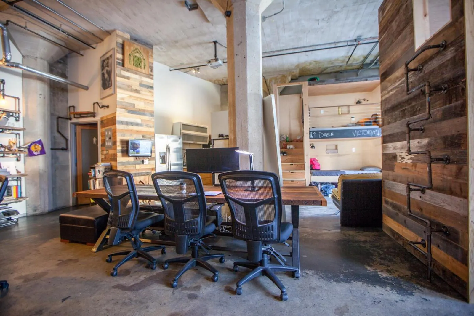 Living room in PodShare Hollywood