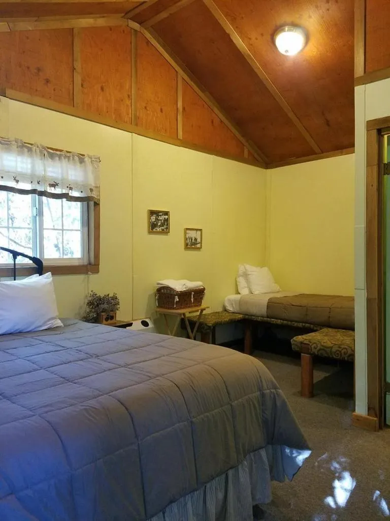 Bed in Exit Glacier Lodge