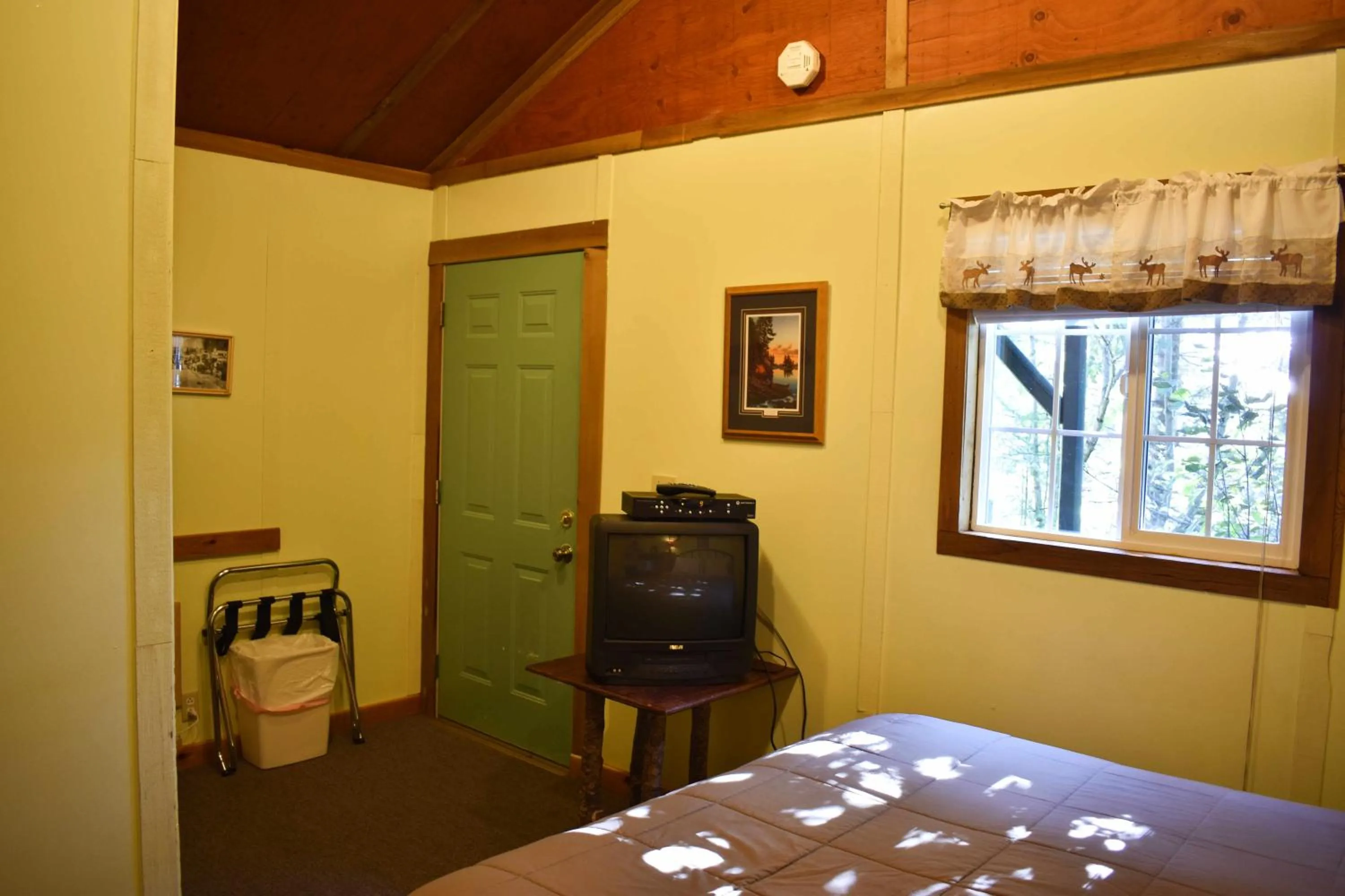 Bed in Exit Glacier Lodge