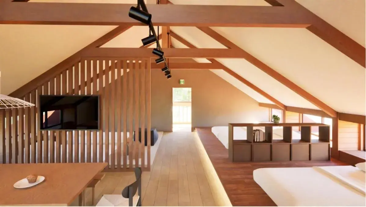 Bed in Kurasako Onsen Sakura Bed in Kurasako Onsen Sakura