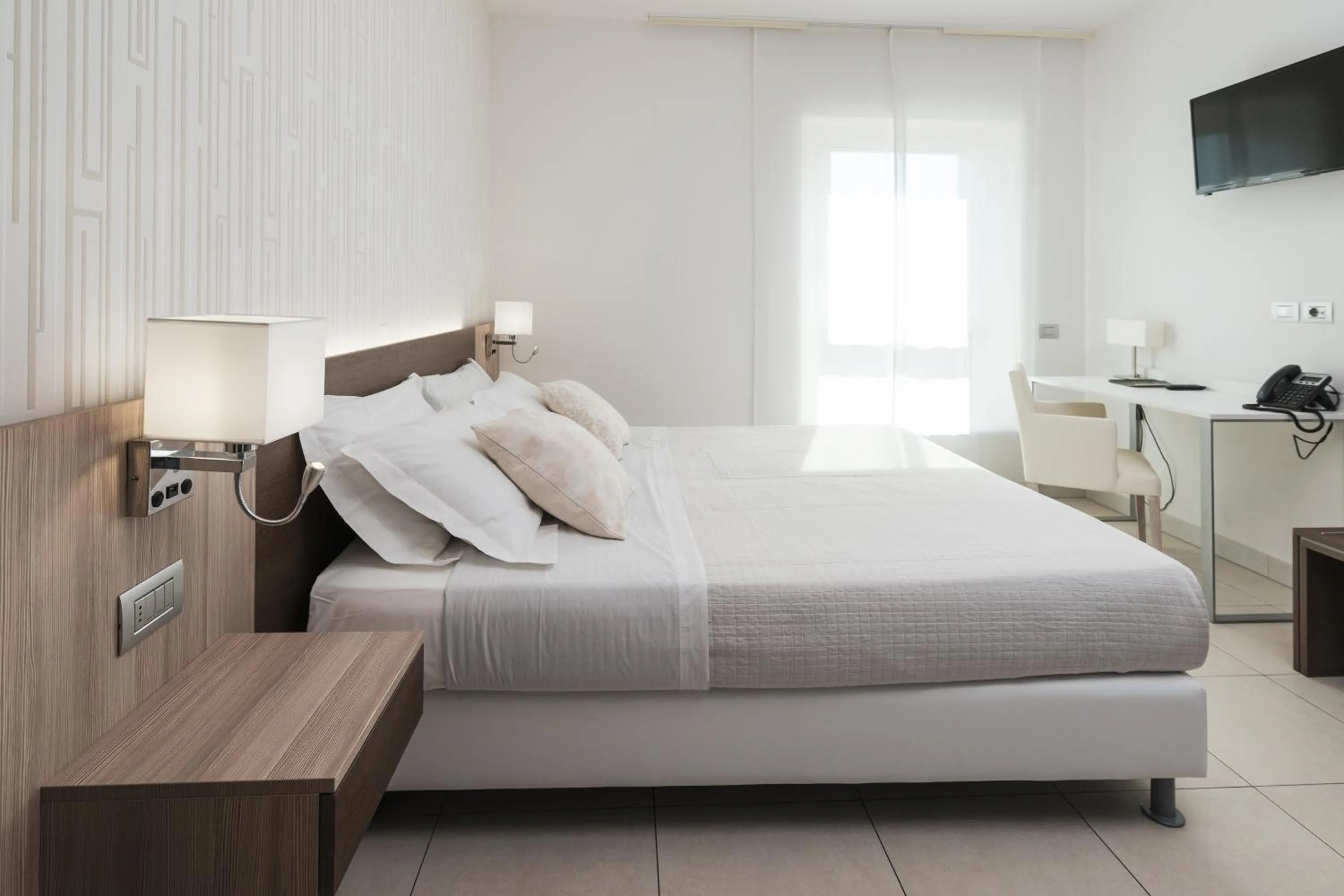 Bed in Hotel Palmensis